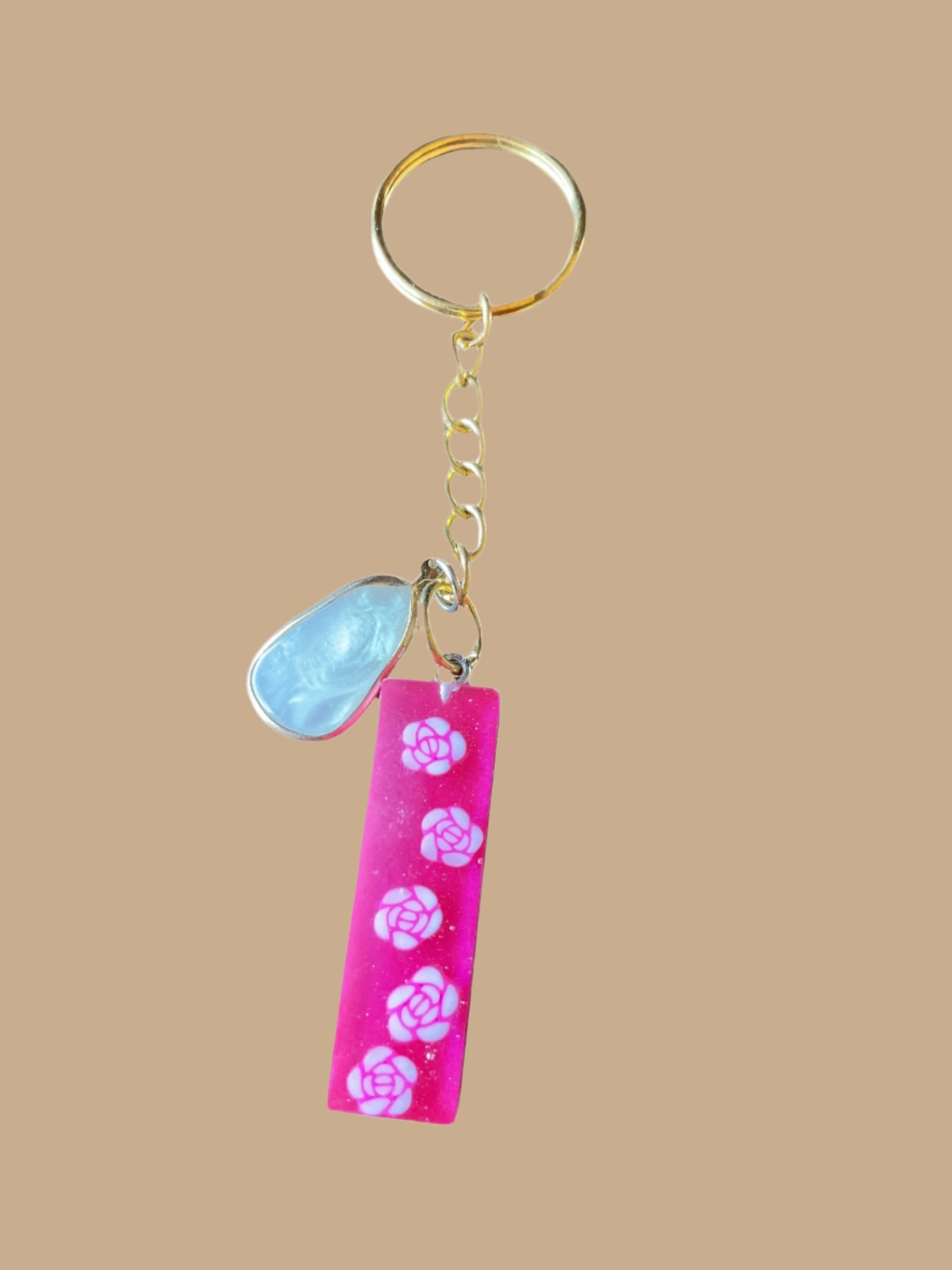 "I" Letter Keychain / Bag Charm