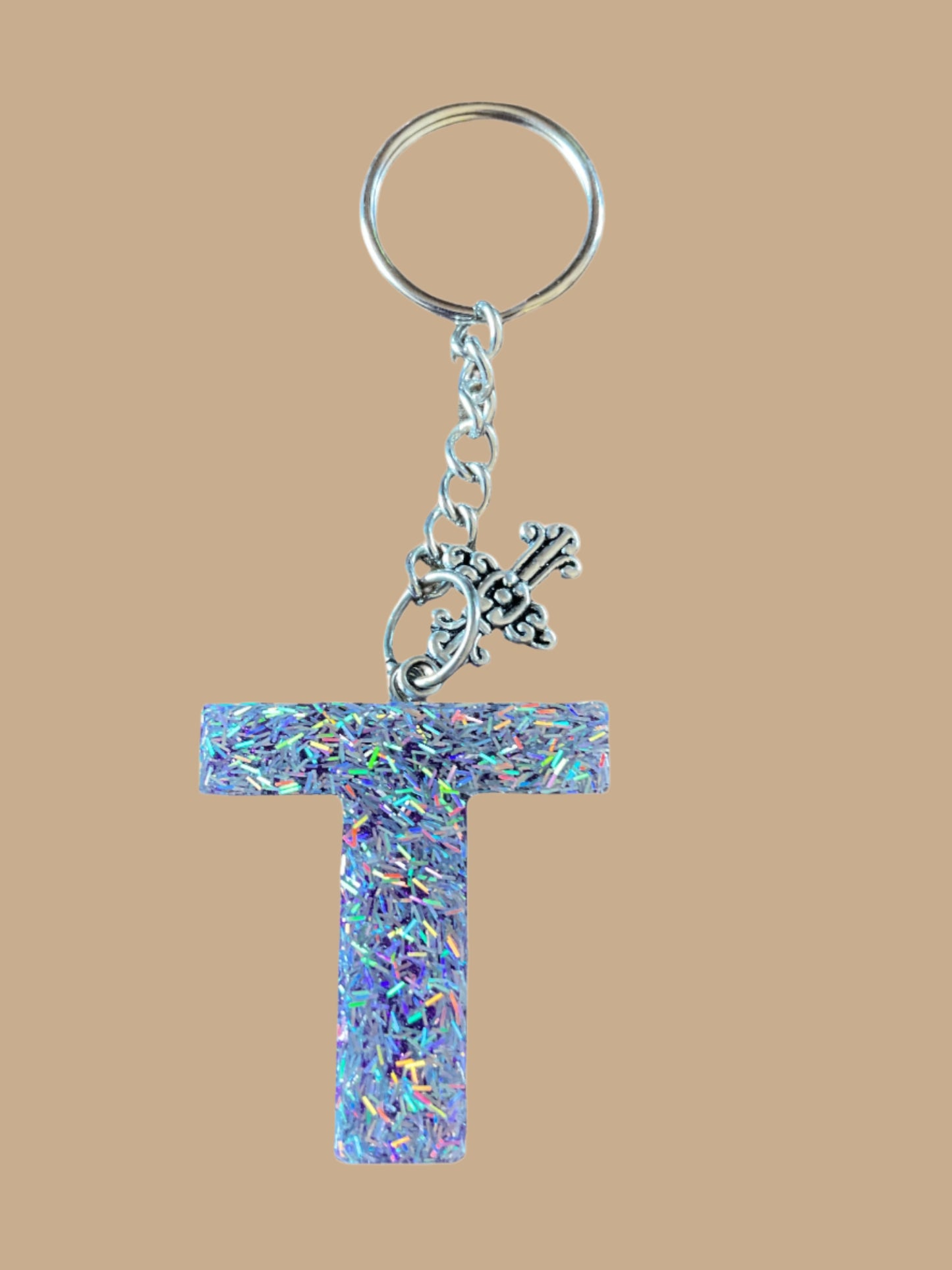 "T" Letter Keychain / Bag Charm