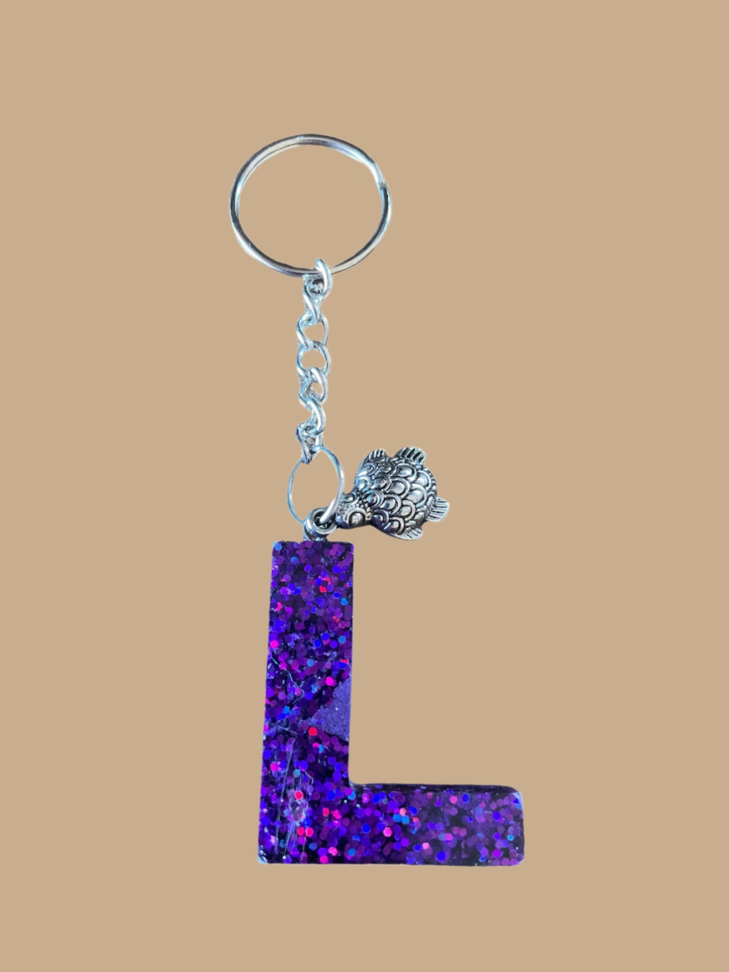 "L" Letter Keychain / Bag Charm