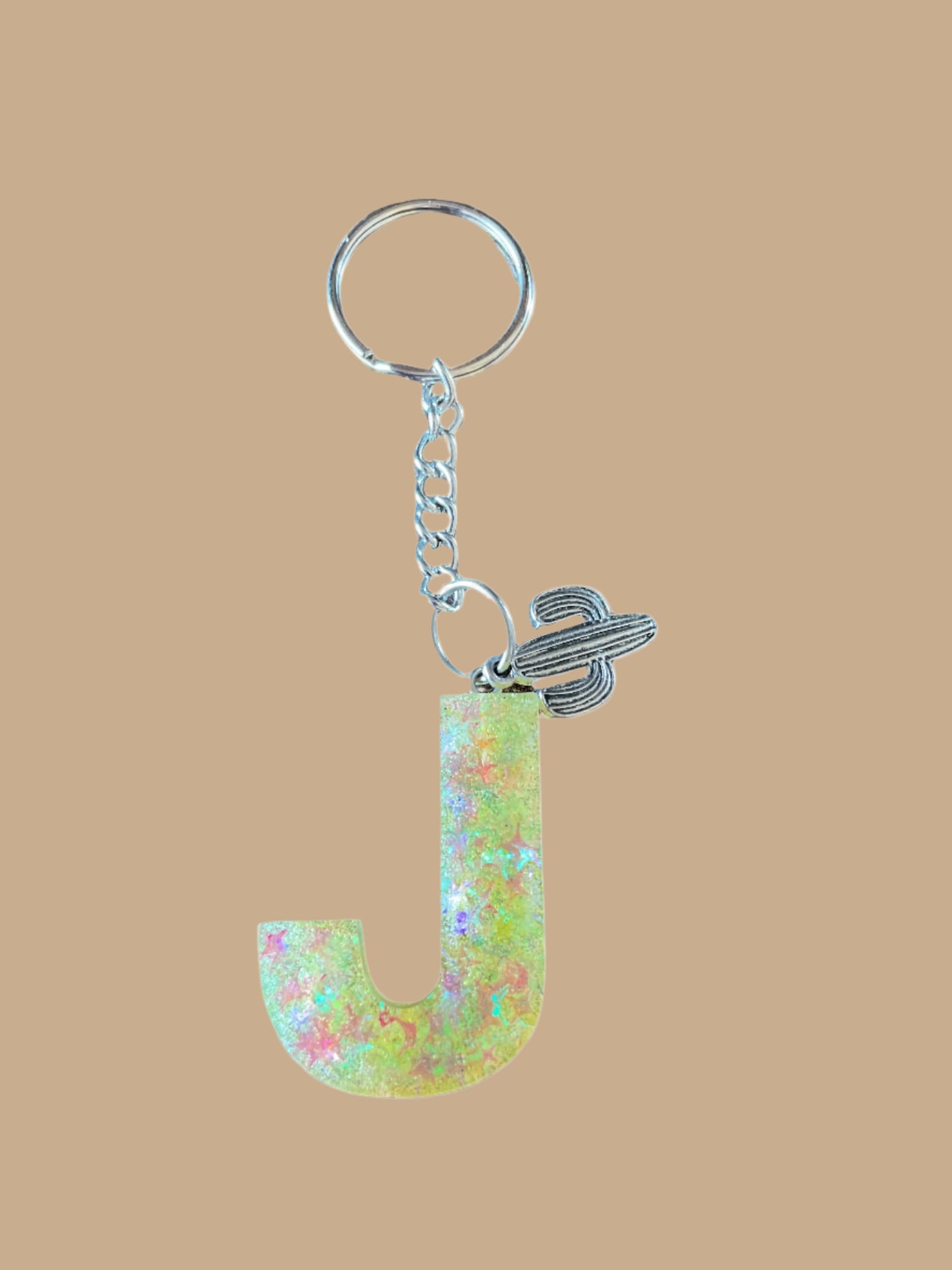 "J" Letter Keychain / Bag Charm