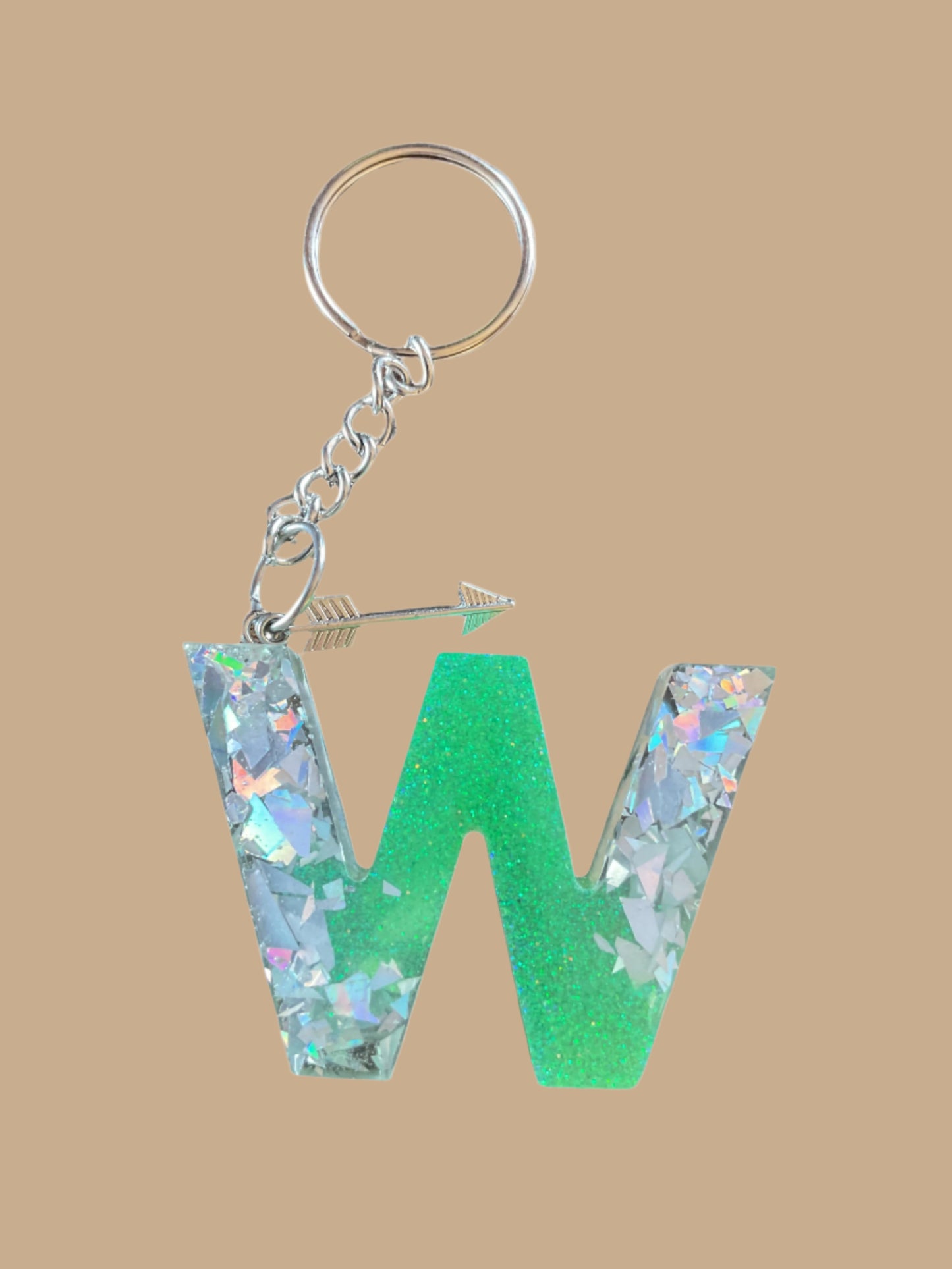 "W" Letter Keychain / Bag Charm