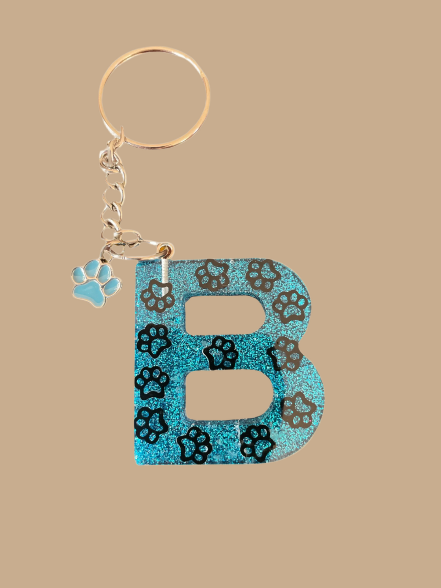"B" Letter Keychain / Bag Charm