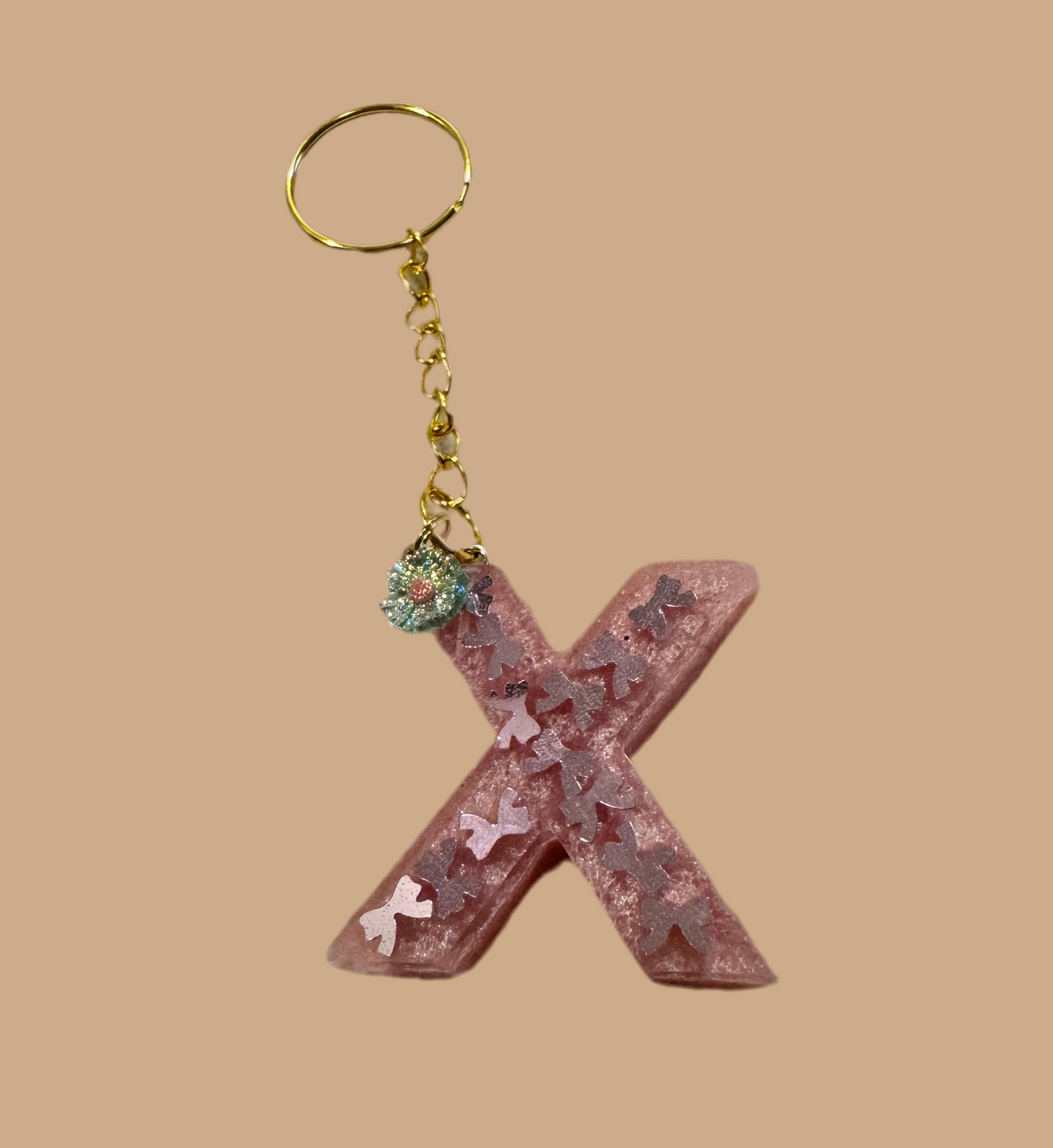 "X" Letter Keychain / Bag Charm