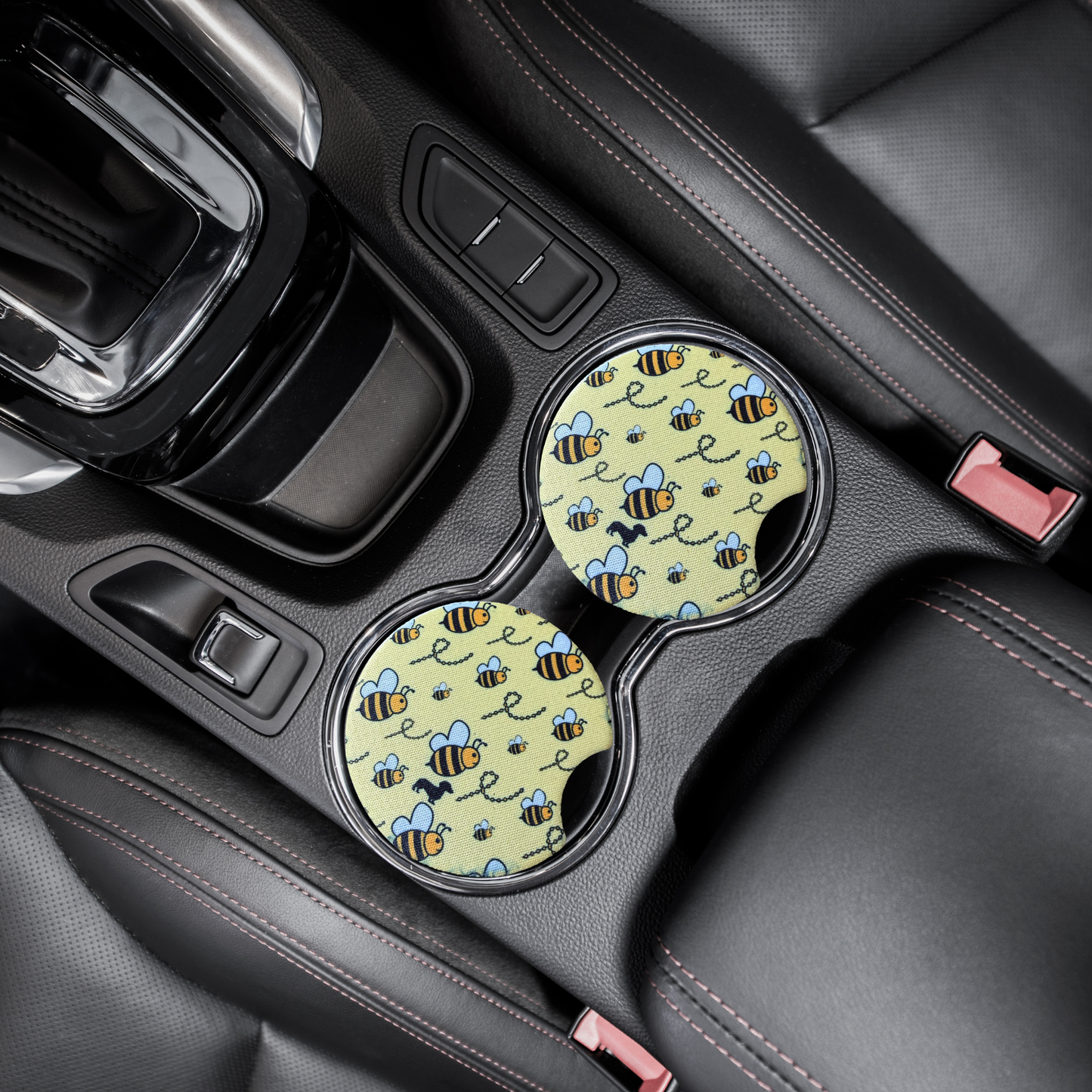 Bumble bee car coasters