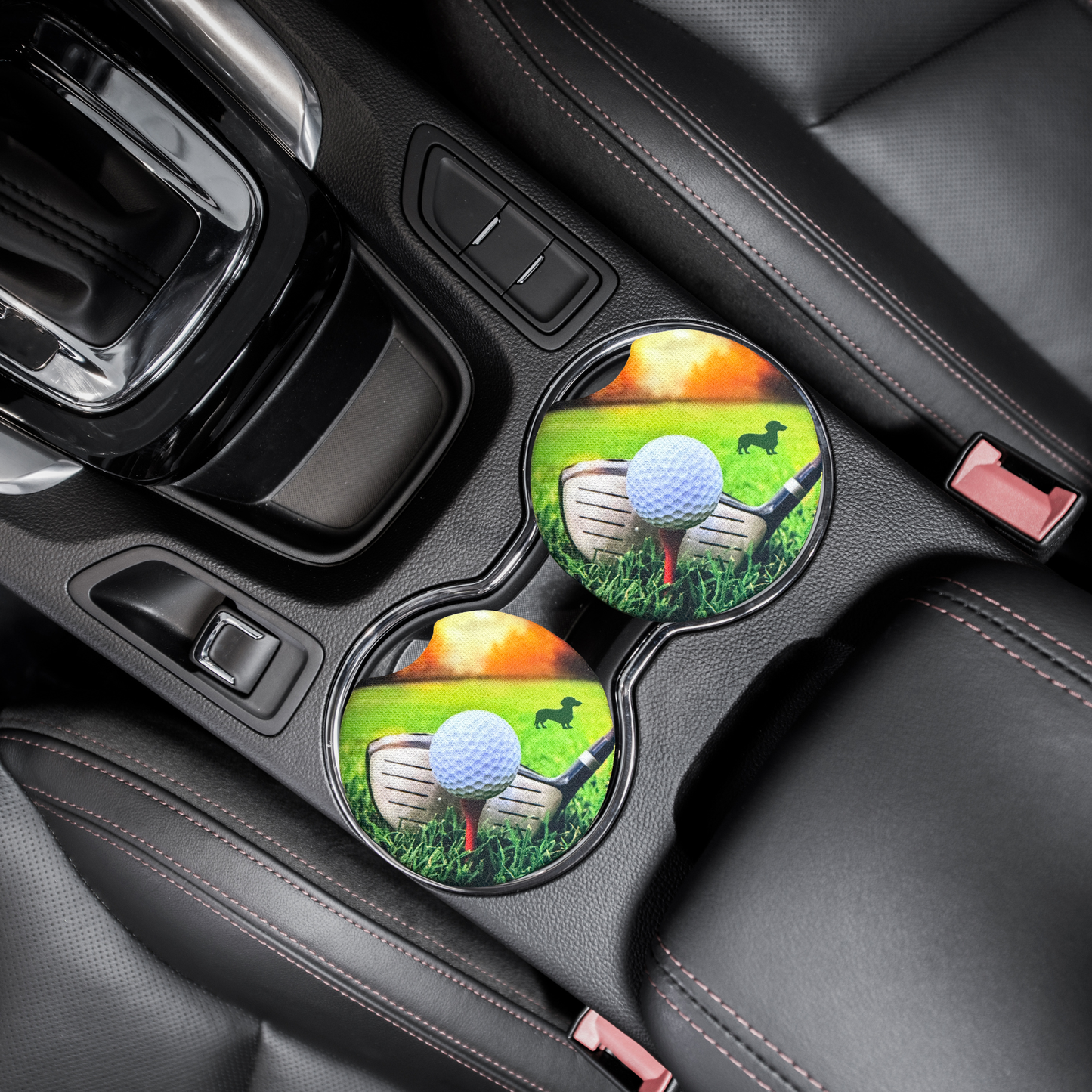 Golf car coasters
