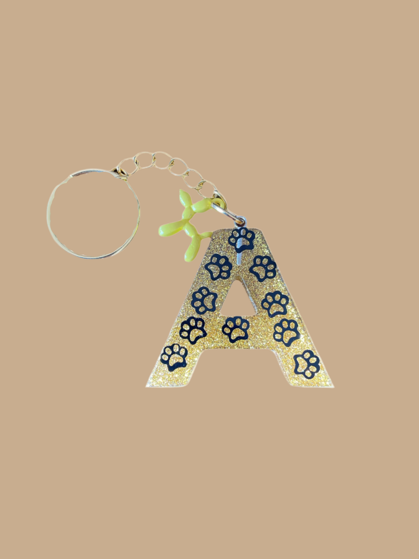 "A" Letter Keychain / Bag Charm
