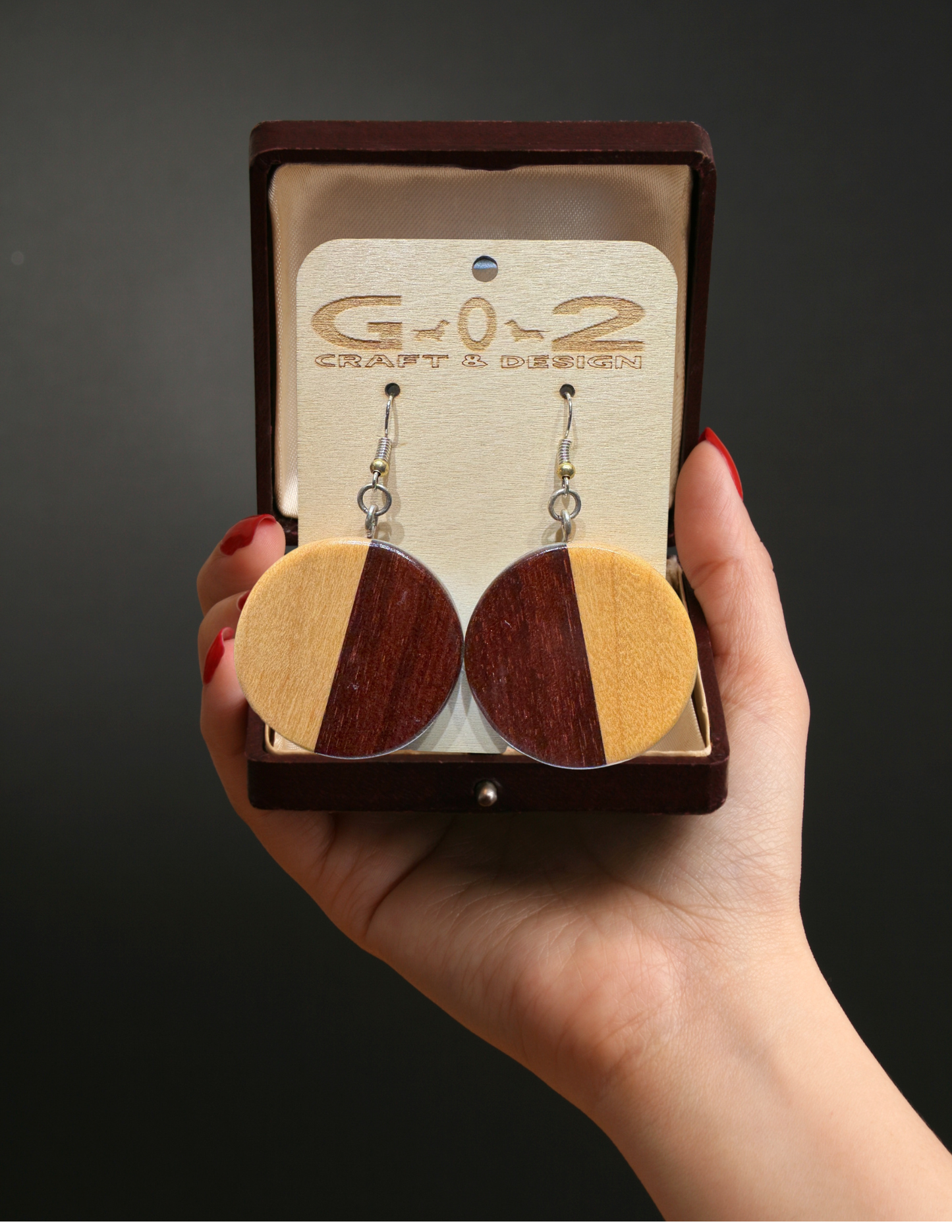 Bloodwood & Maple Earrings