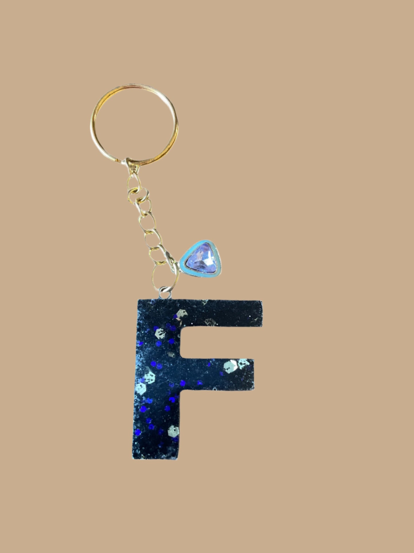 "F" Letter Keychain / Bag Charm
