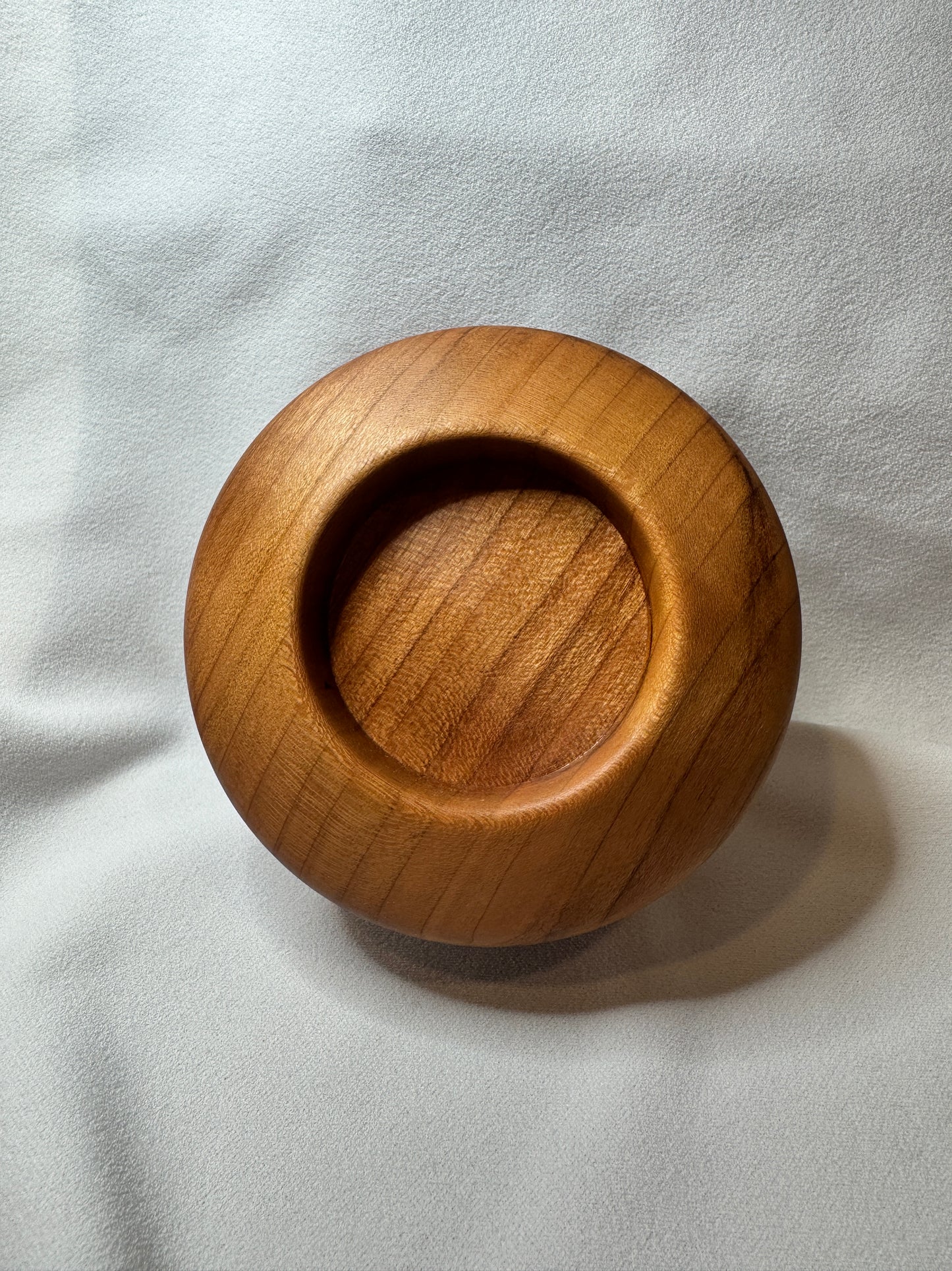 Mahogany Lathe Turned candle holder
