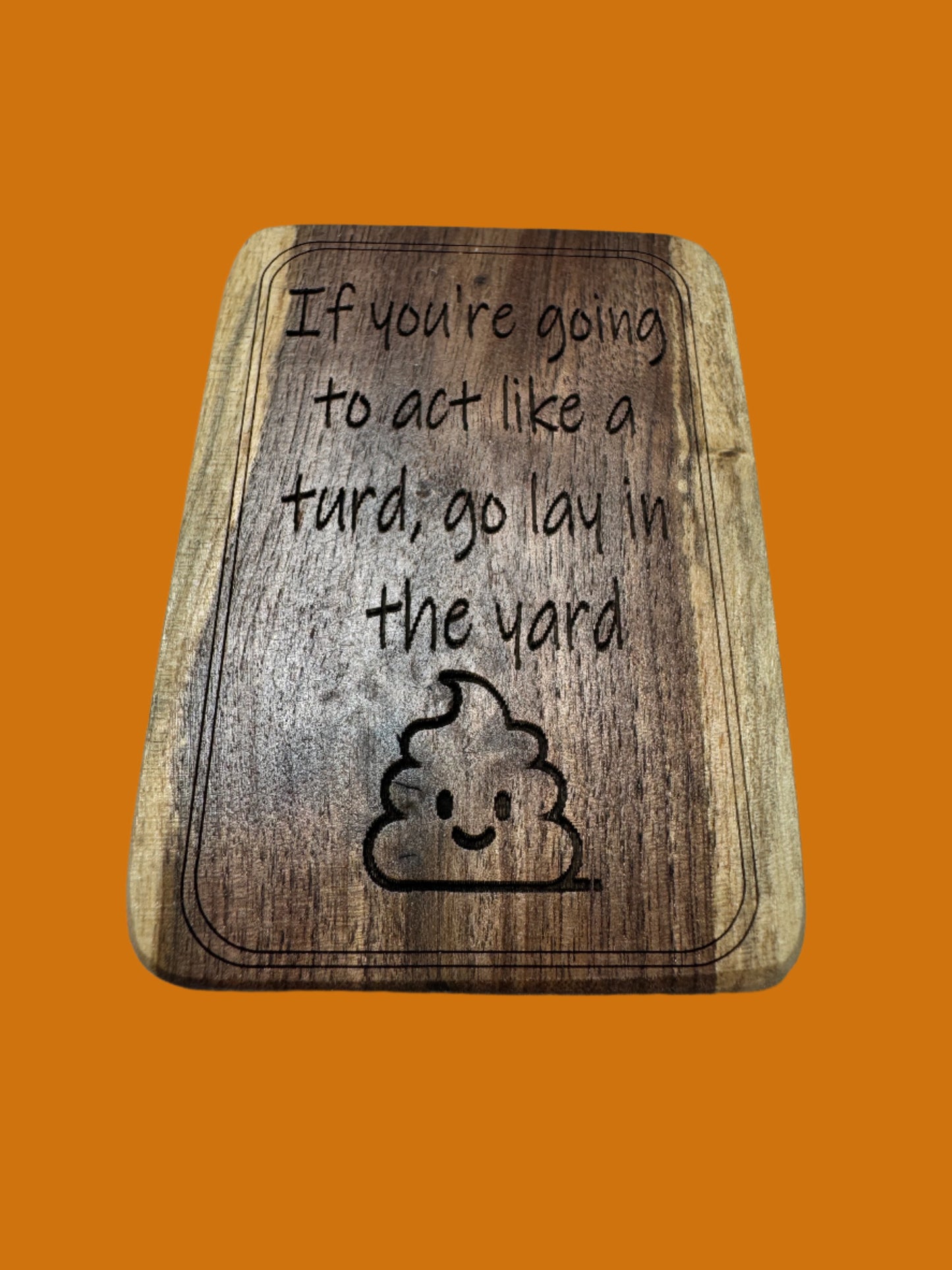 If you're going to act like a turd, go lay in the yard magnet