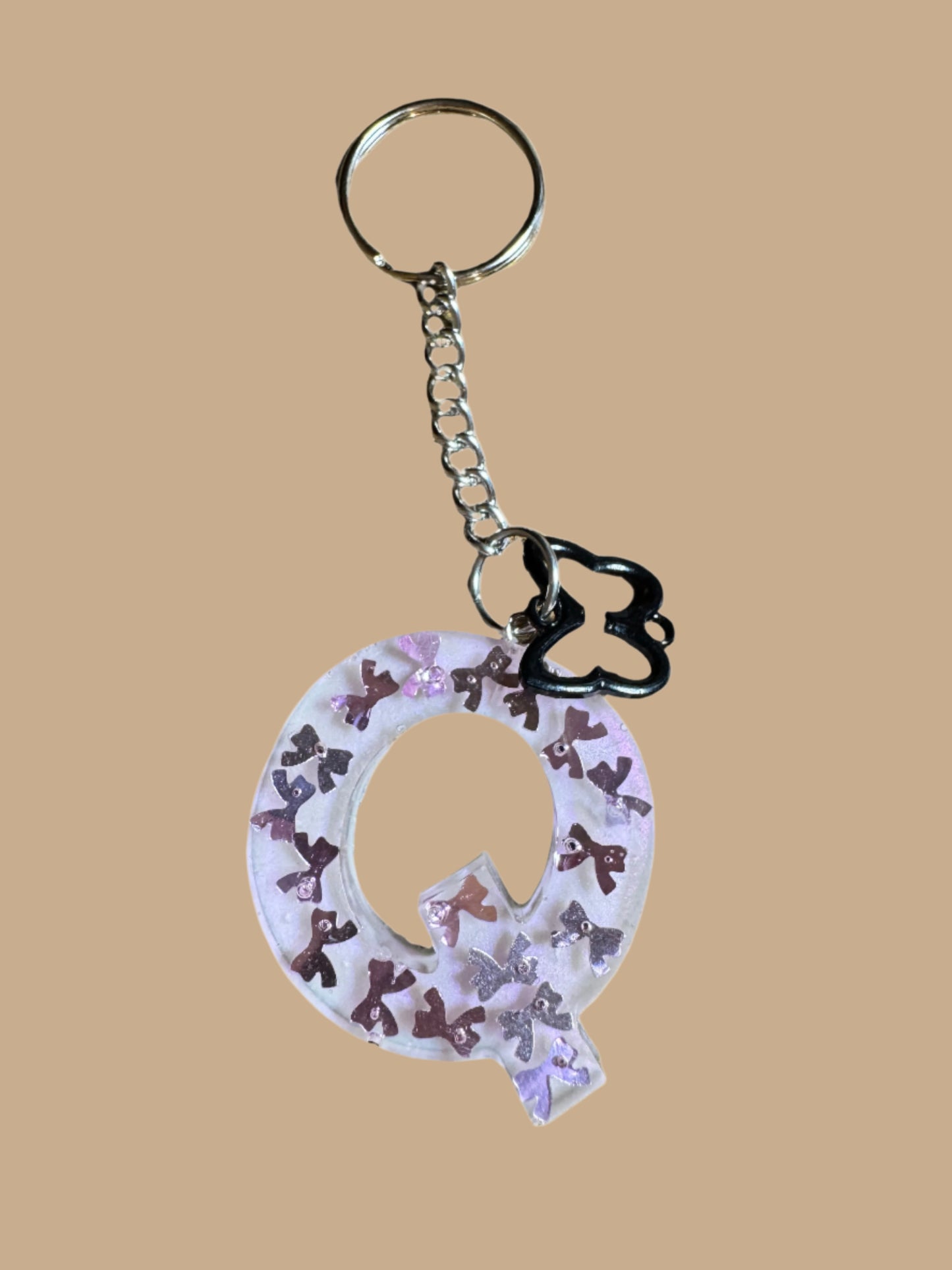 "Q" Letter Keychain / Bag Charm