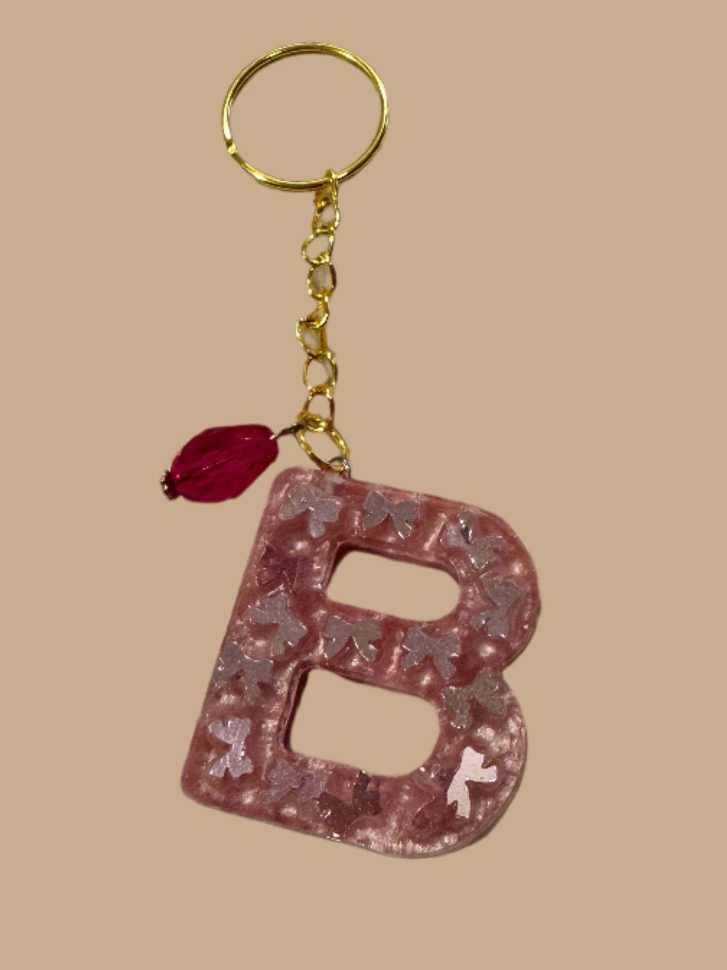 "B" Letter Keychain / Bag Charm