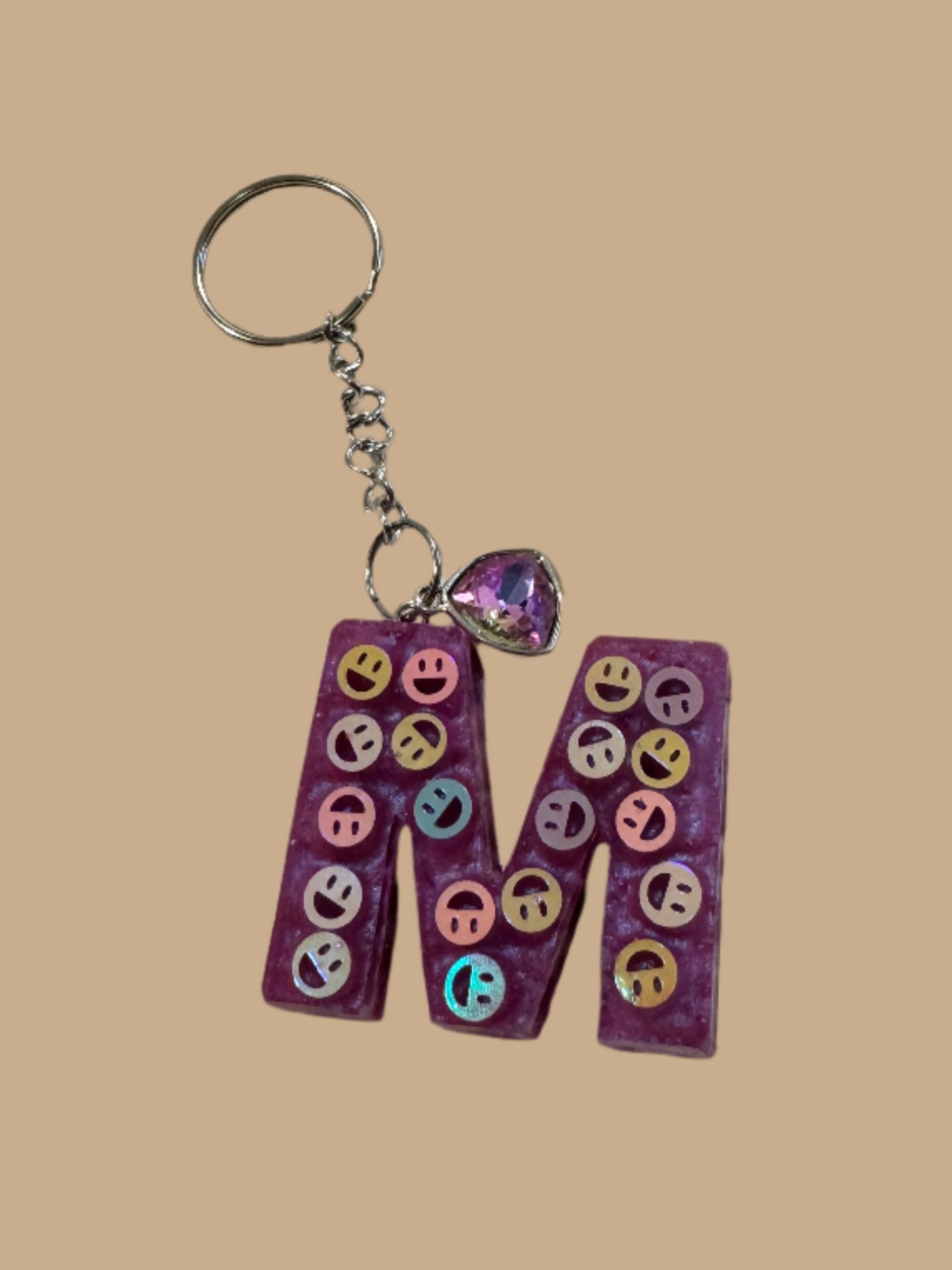 "M" Letter Keychain / Bag Charm