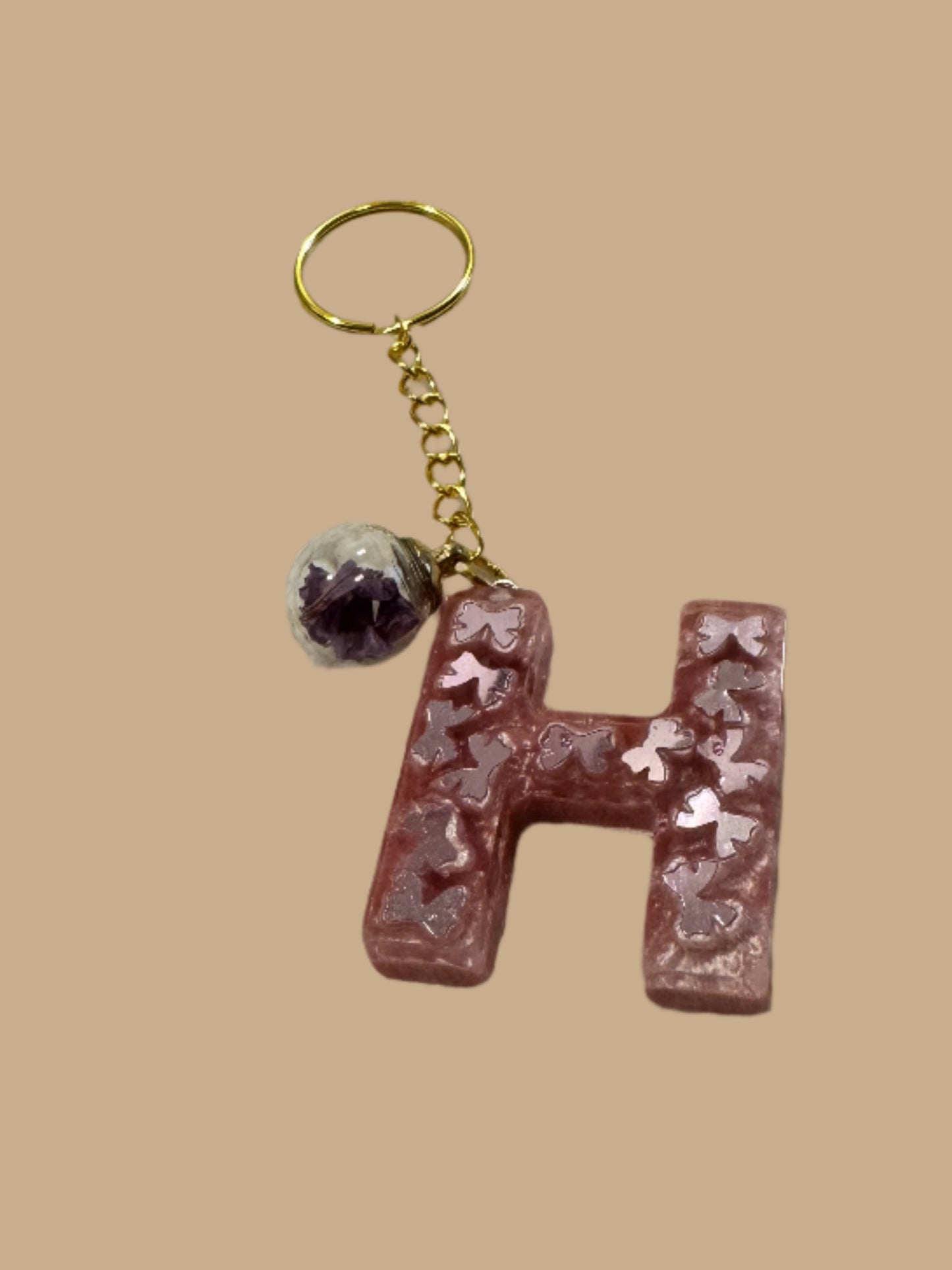 "H" Letter Keychain / Bag Charm
