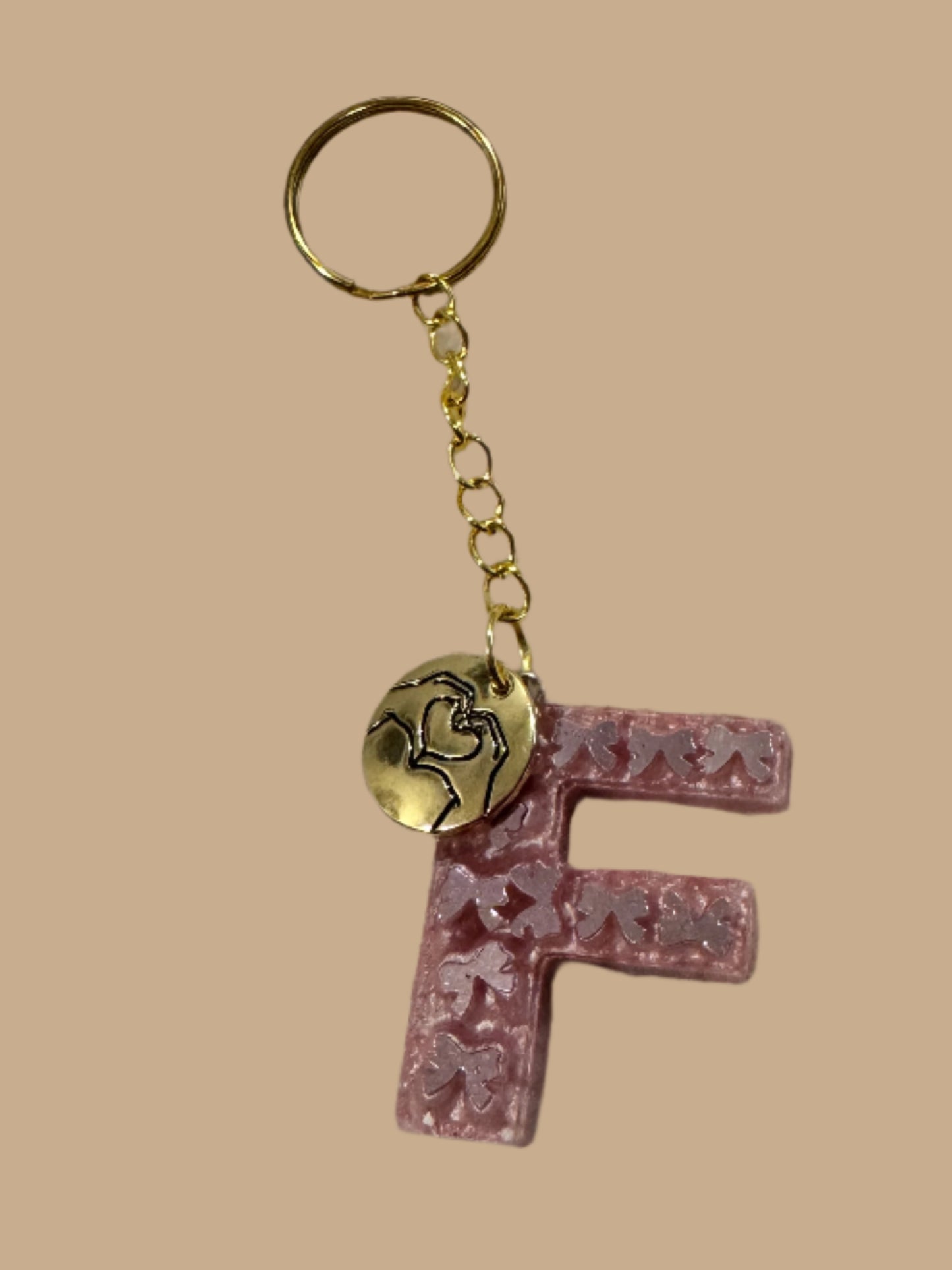 "F" Letter Keychain / Bag Charm