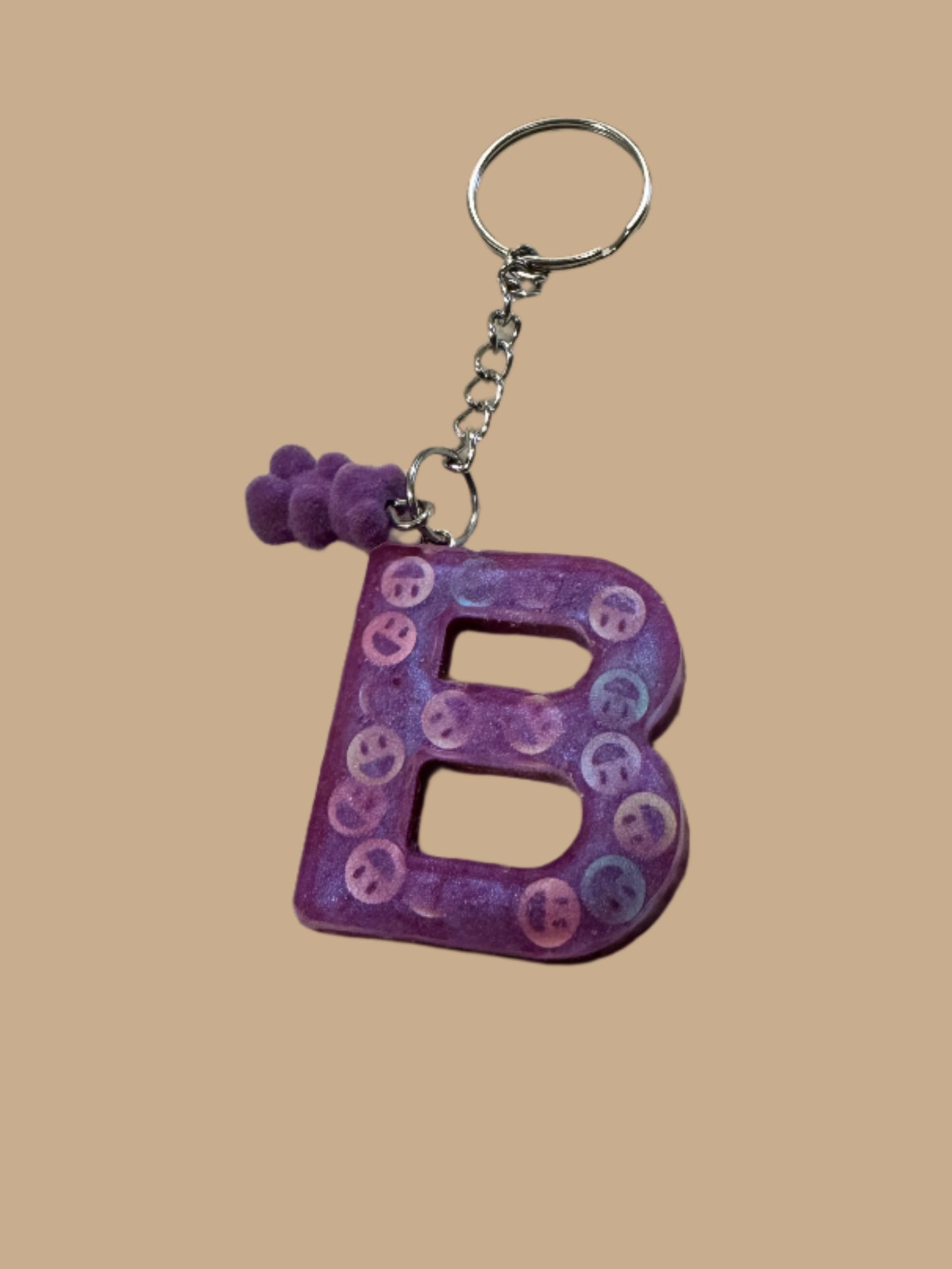 "B" Letter Keychain / Bag Charm