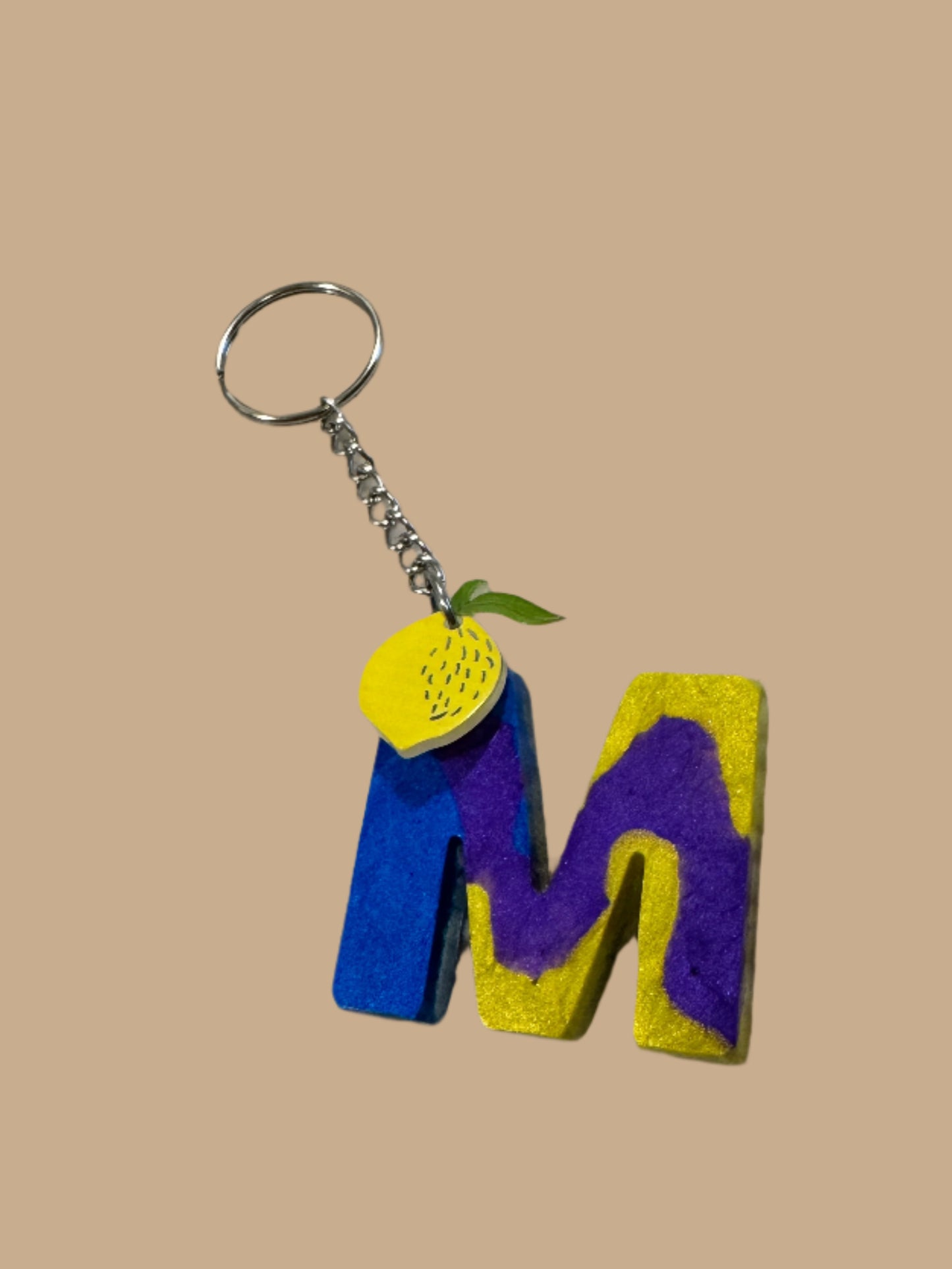 "M" Letter Keychain / Bag Charm