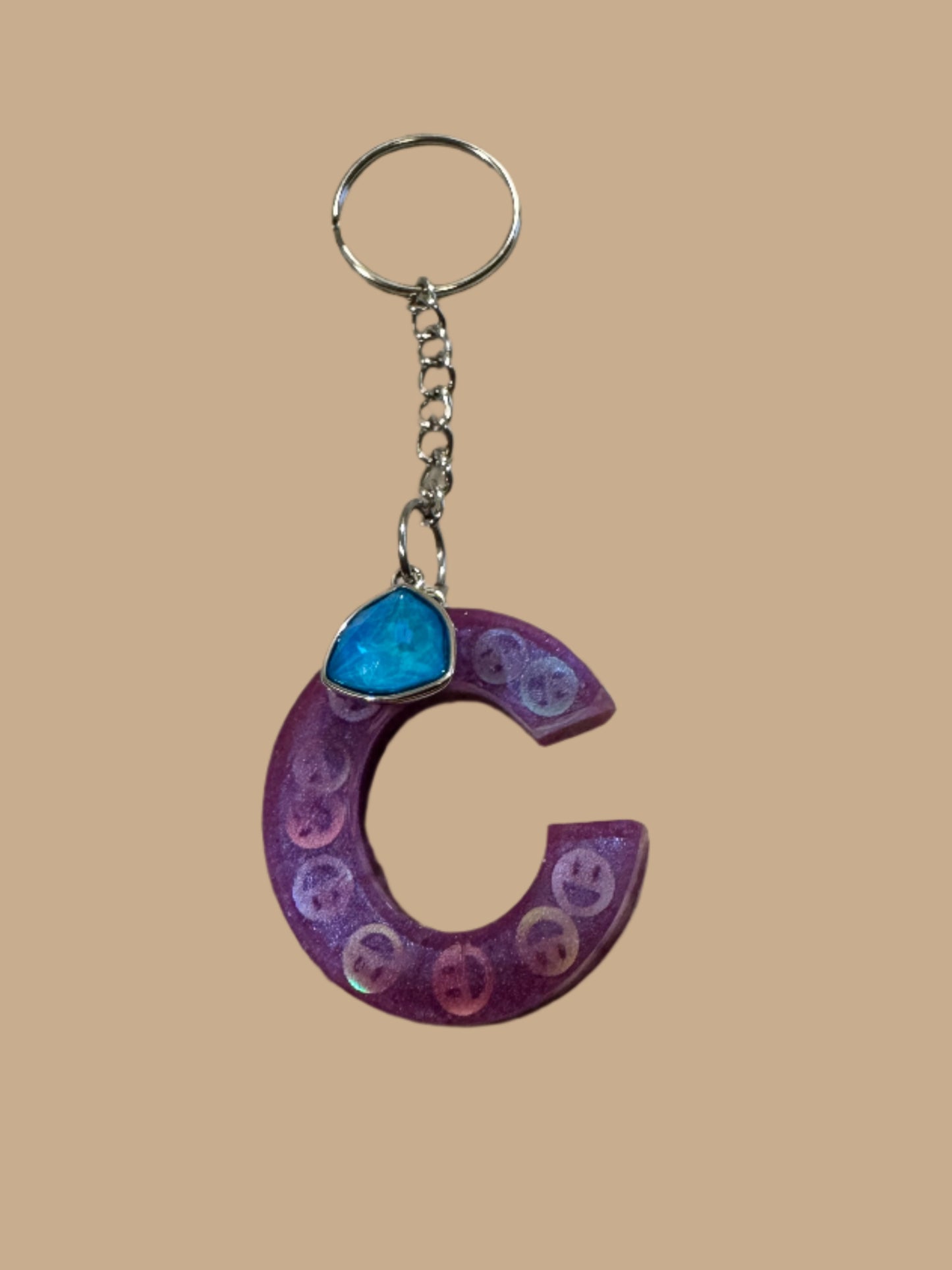 "C" Letter Keychain / Bag Charm