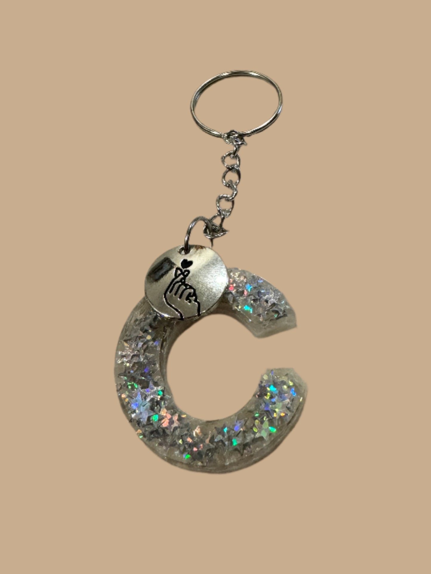 "C" Letter Keychain / Bag Charm