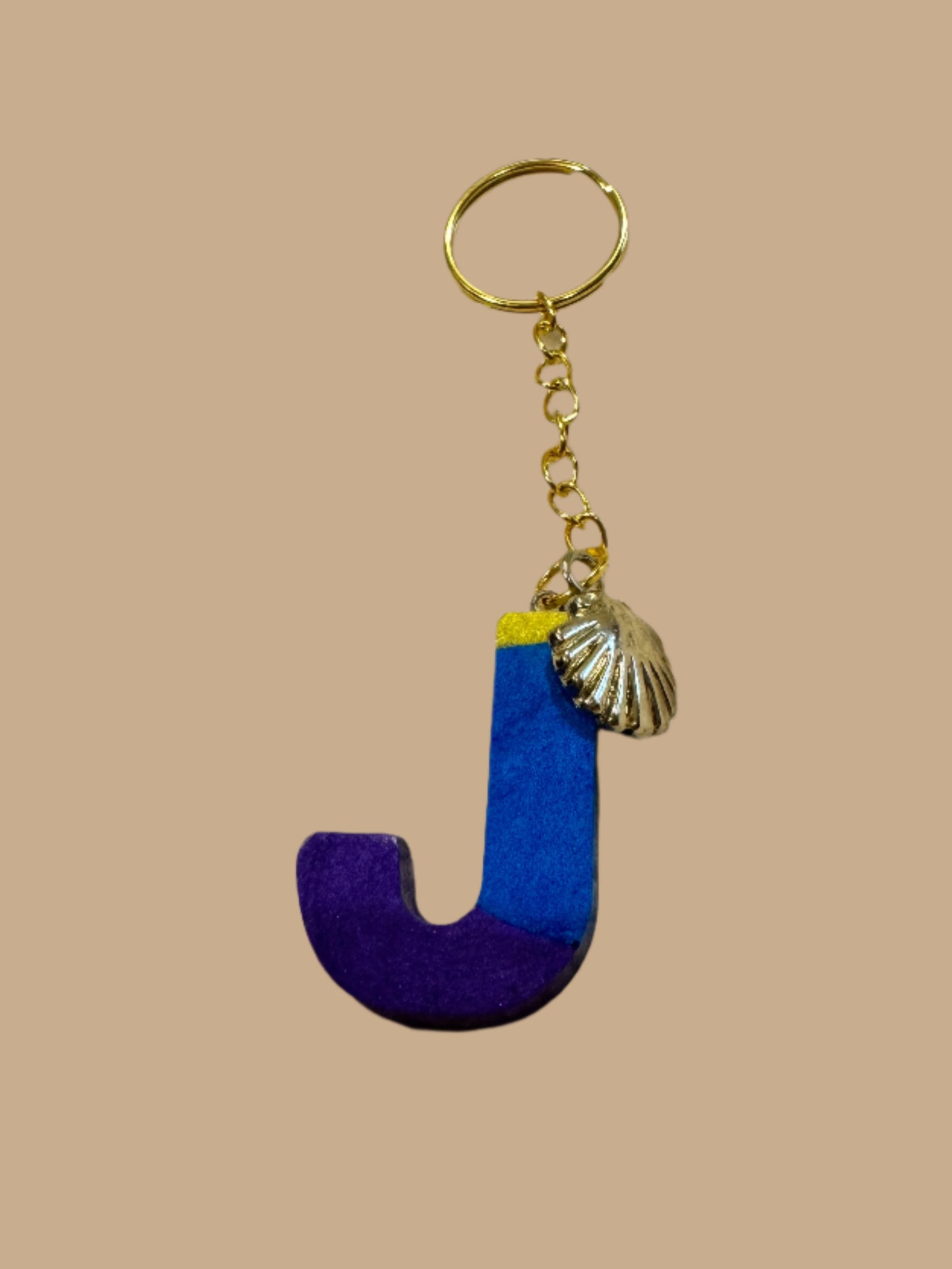 "J" Letter Keychain / Bag Charm