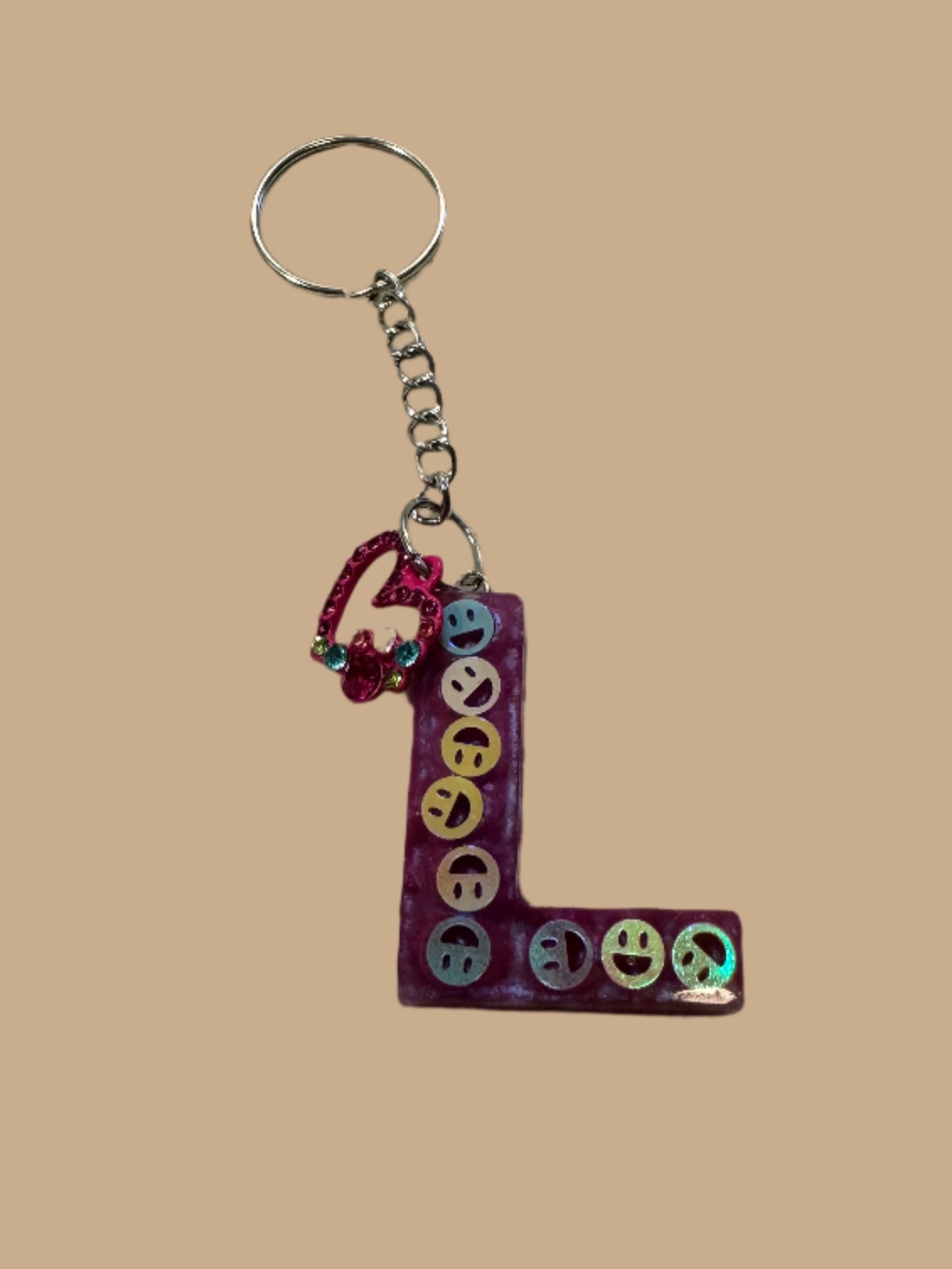 "L" Letter Keychain / Bag Charm