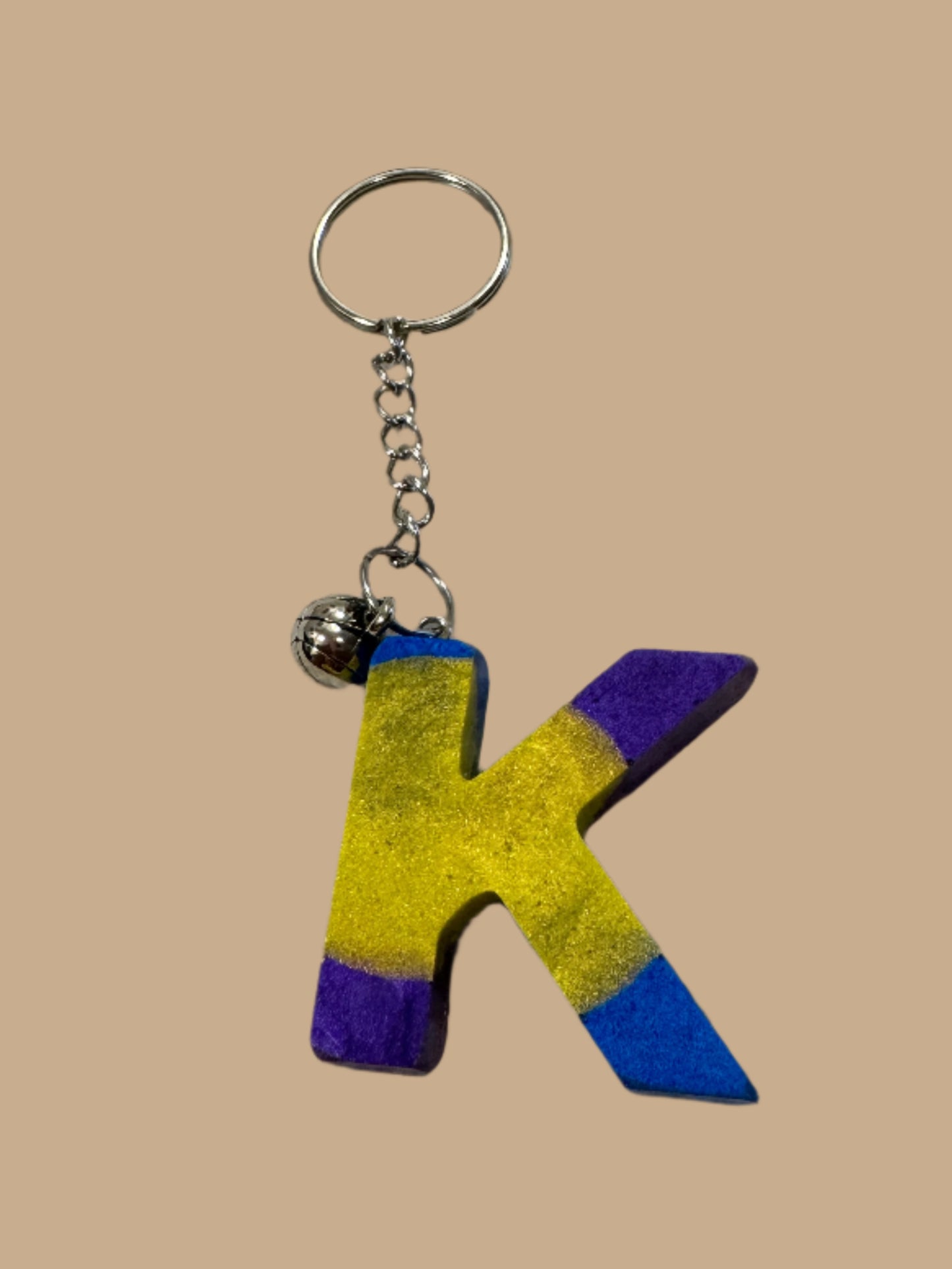 "K" Letter Keychain / Bag Charm