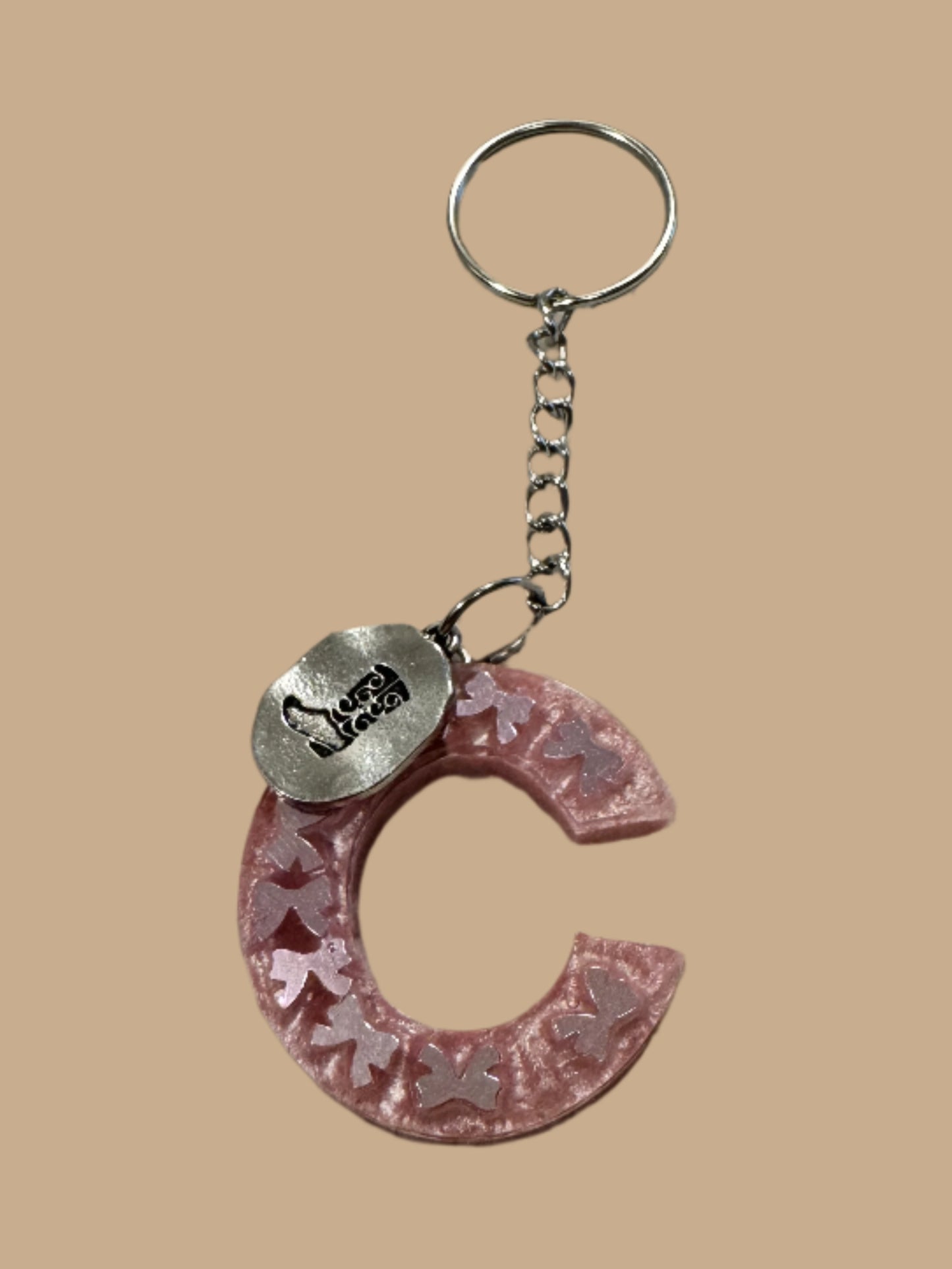 "C" Letter Keychain / Bag Charm