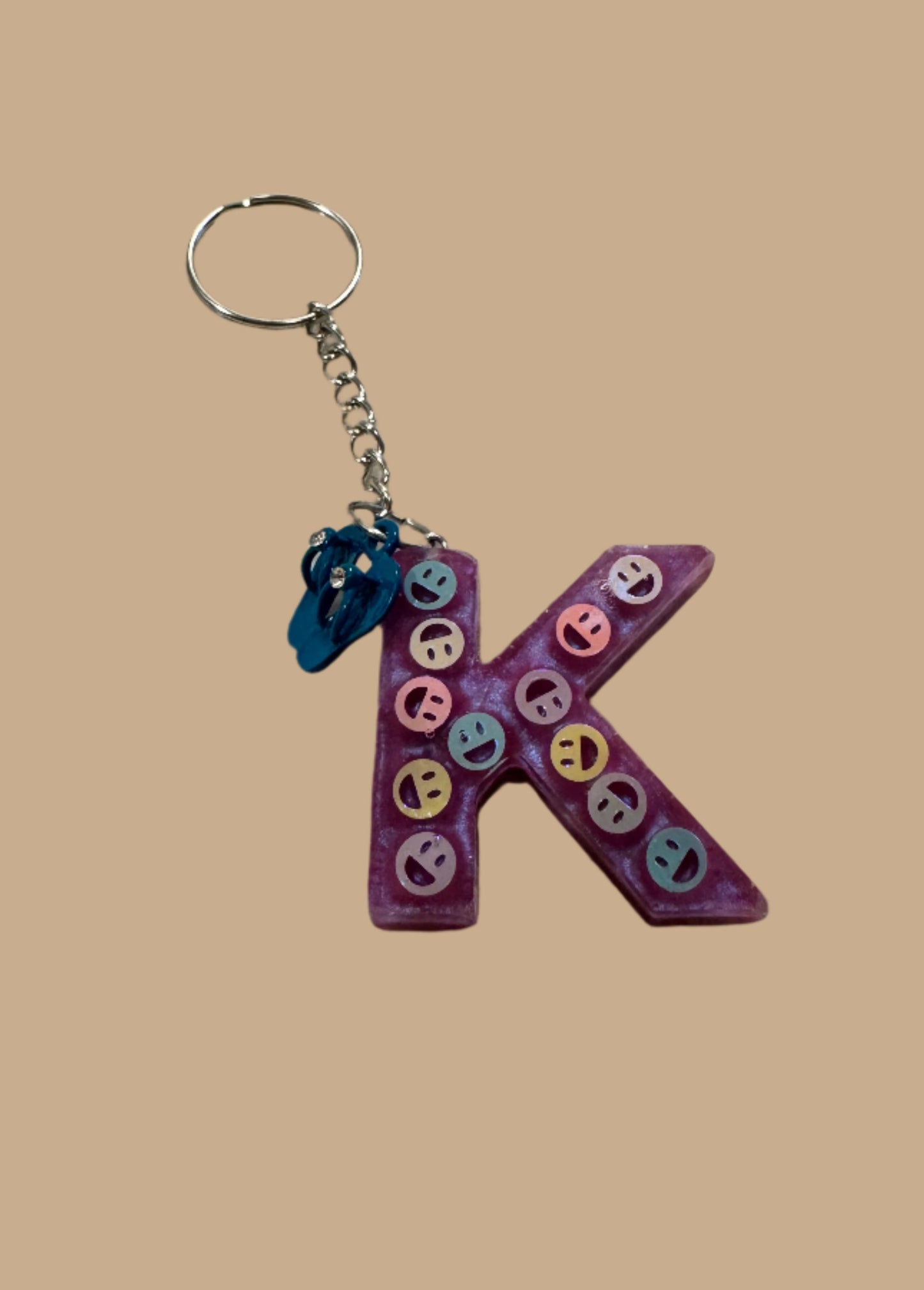 "K" Letter Keychain / Bag Charm