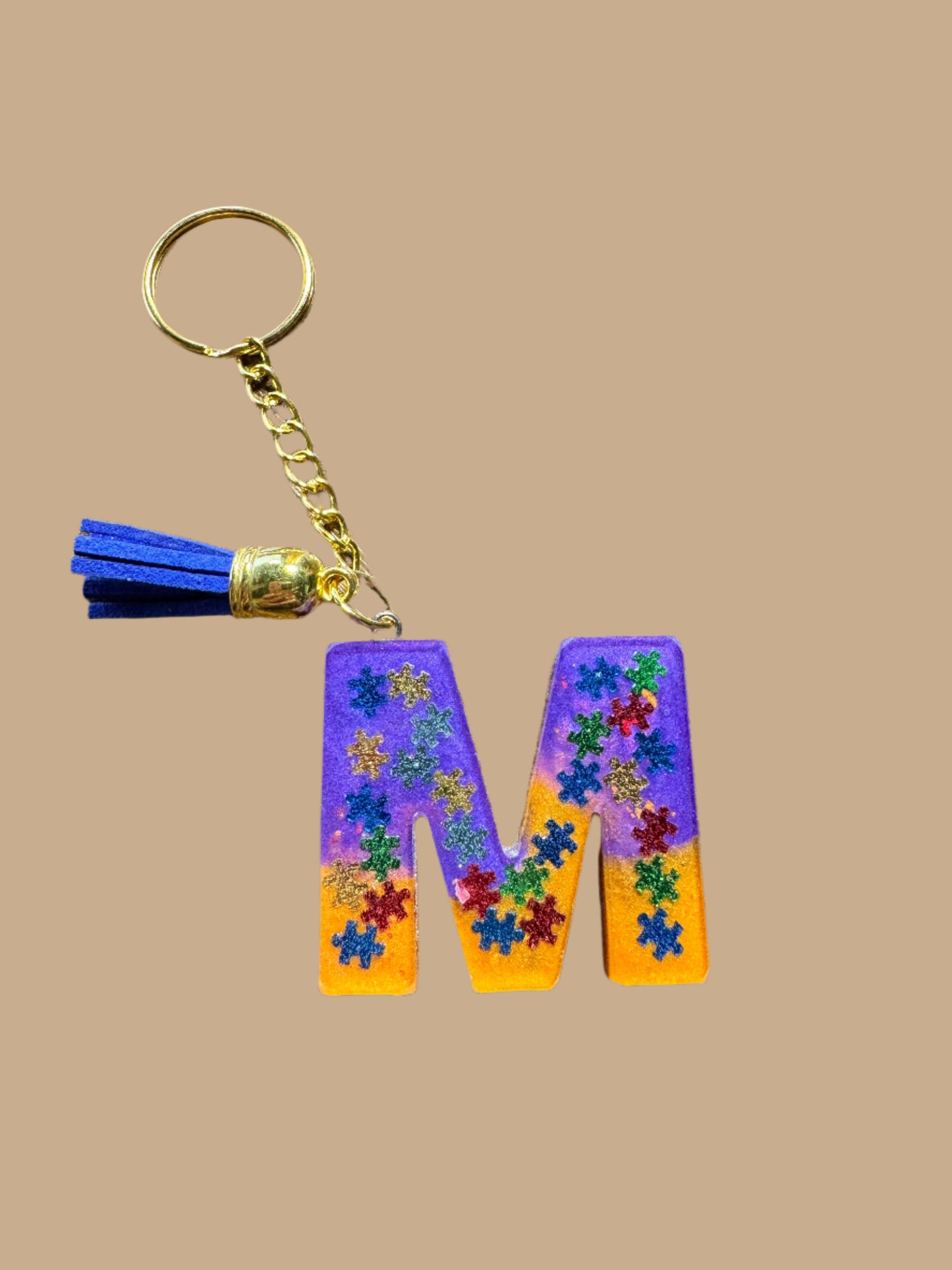 "M" Letter Keychain / Bag Charm