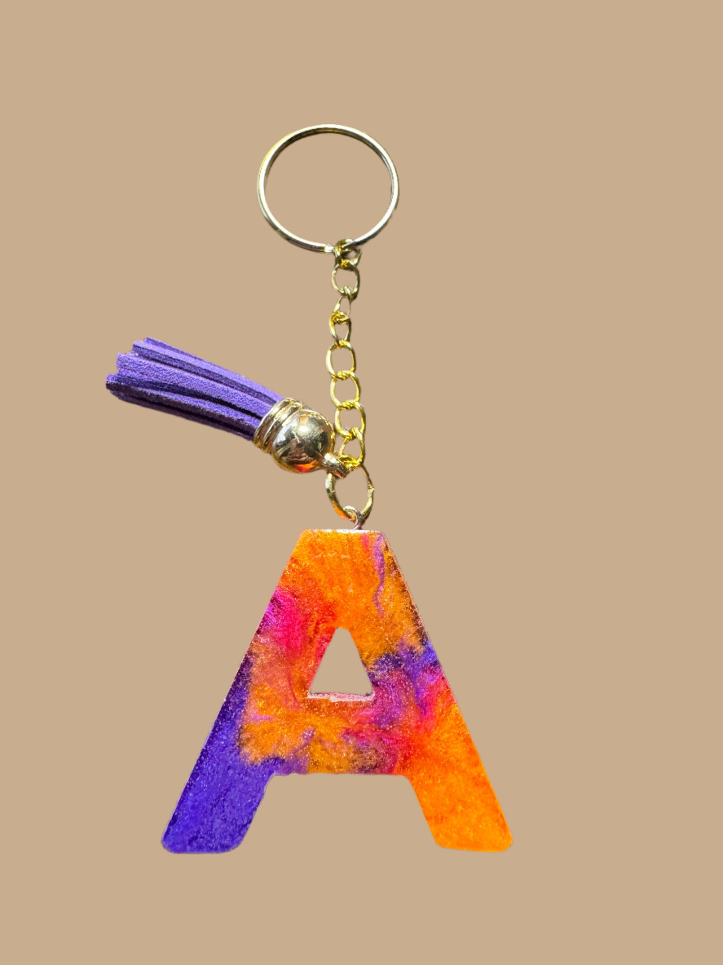 "A" Letter Keychain / Bag Charm