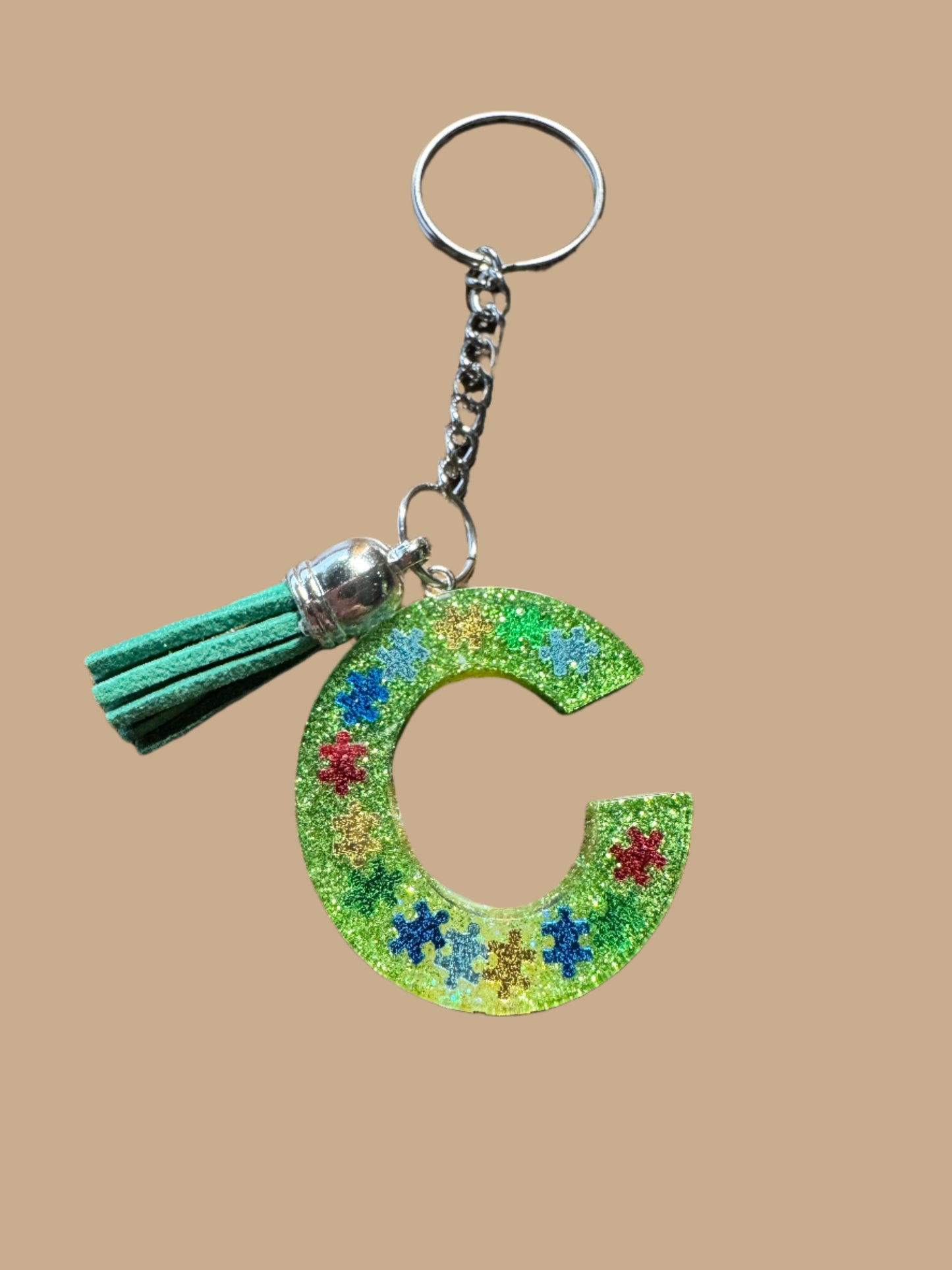 "C" Letter Keychain / Bag Charm