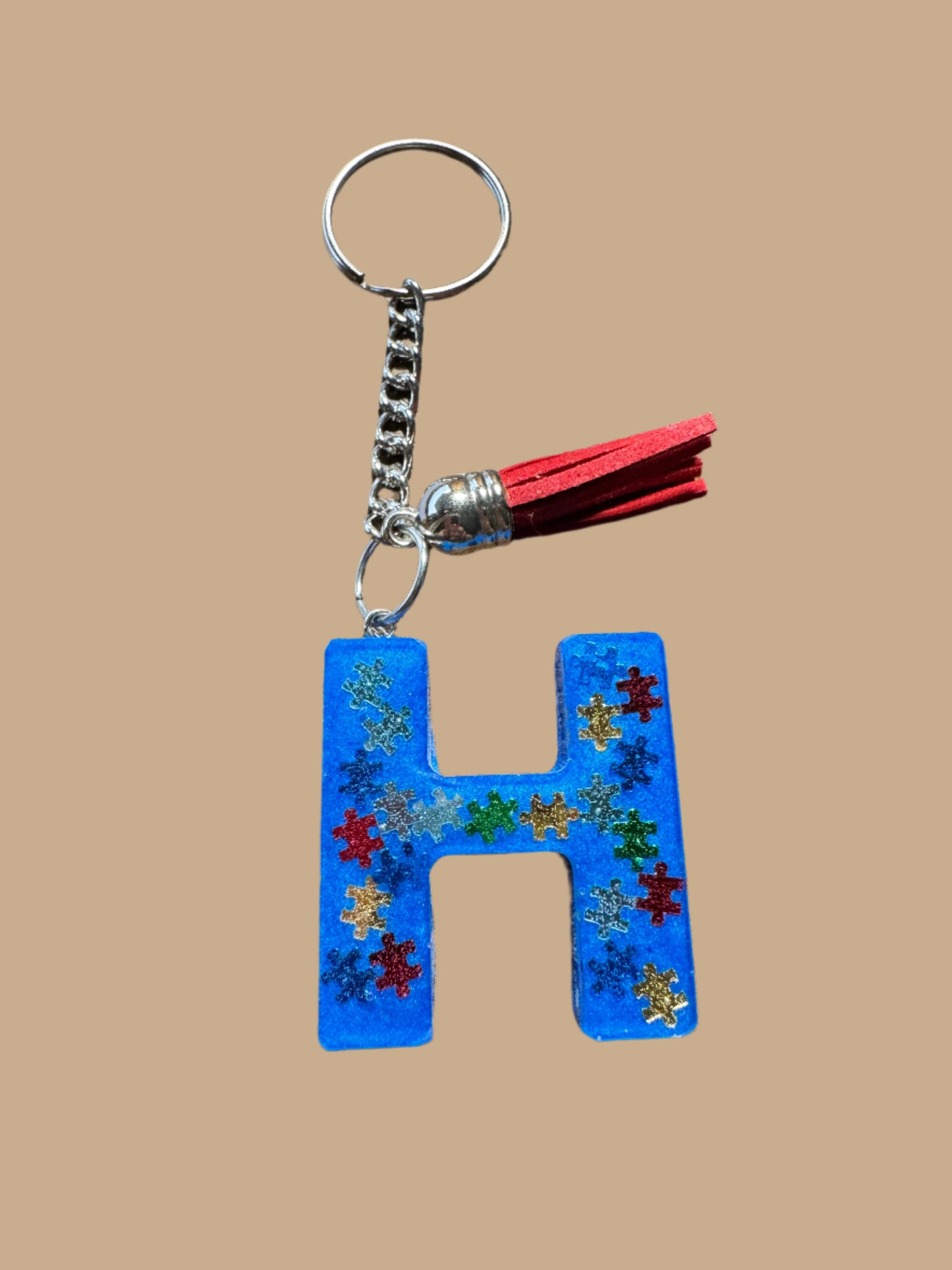 "H" Letter Keychain / Bag Charm