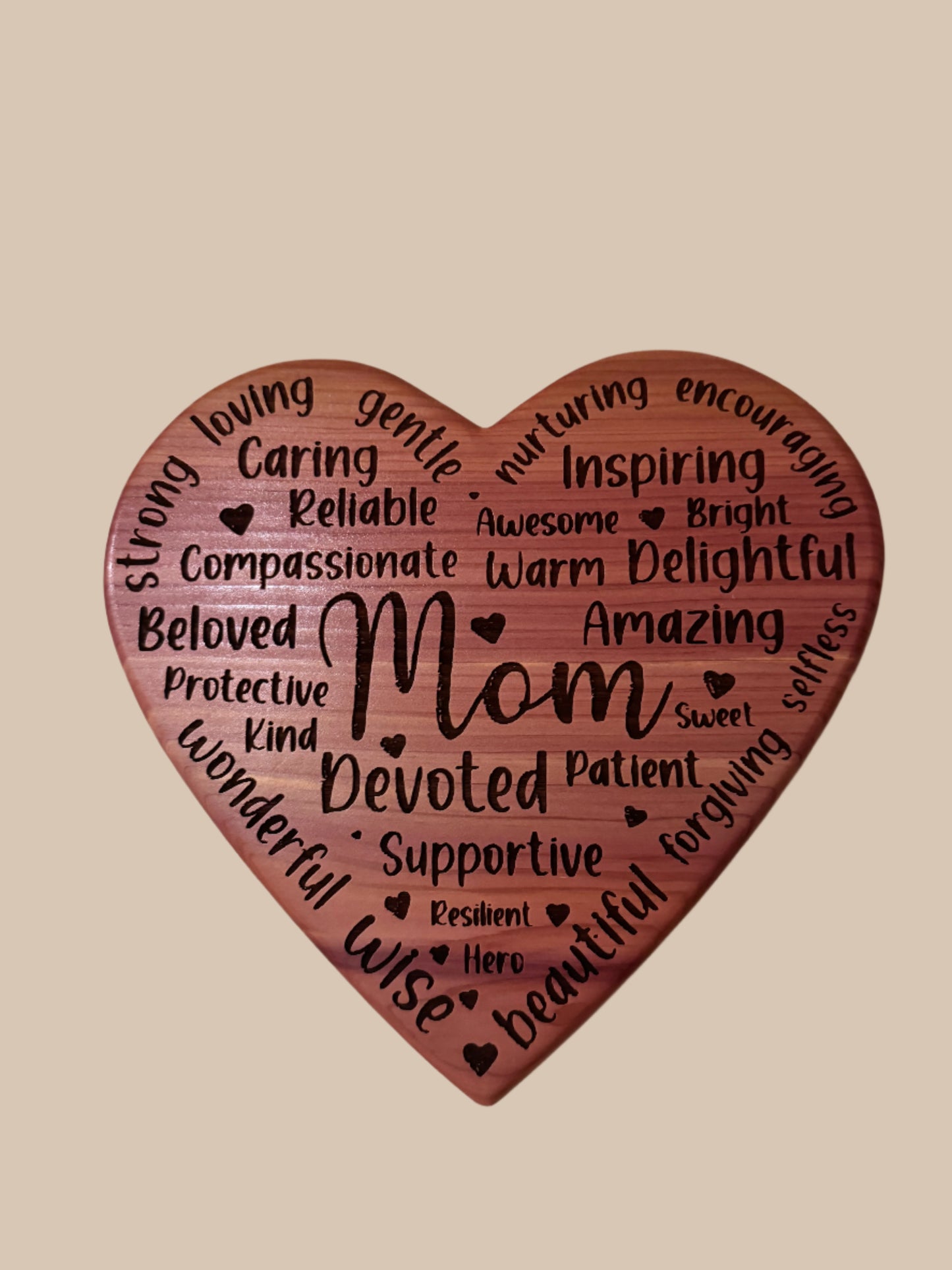 Mom Heart Plaque