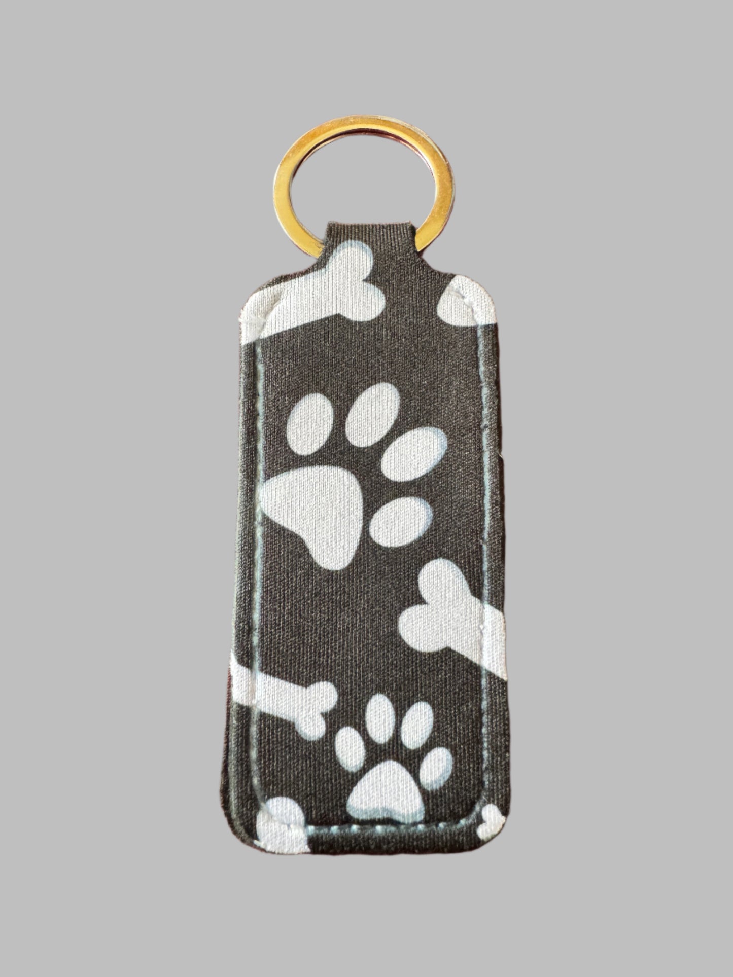 Black/White Paw and Bone Chapstick π Lip Balm Holder