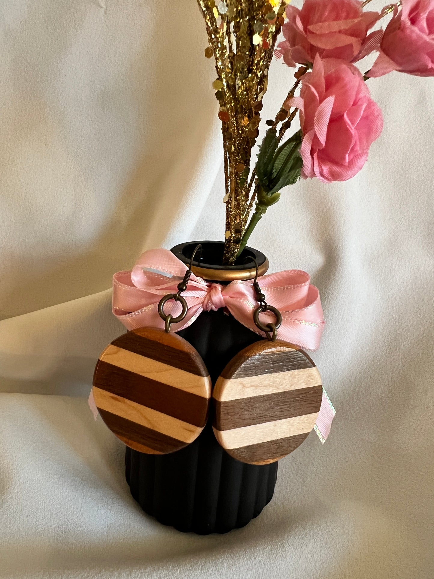 Walnut, Maple and Mulberry Earrings