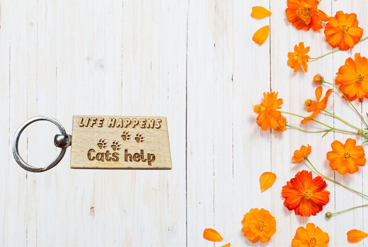 Wood Keychain with hilarious text