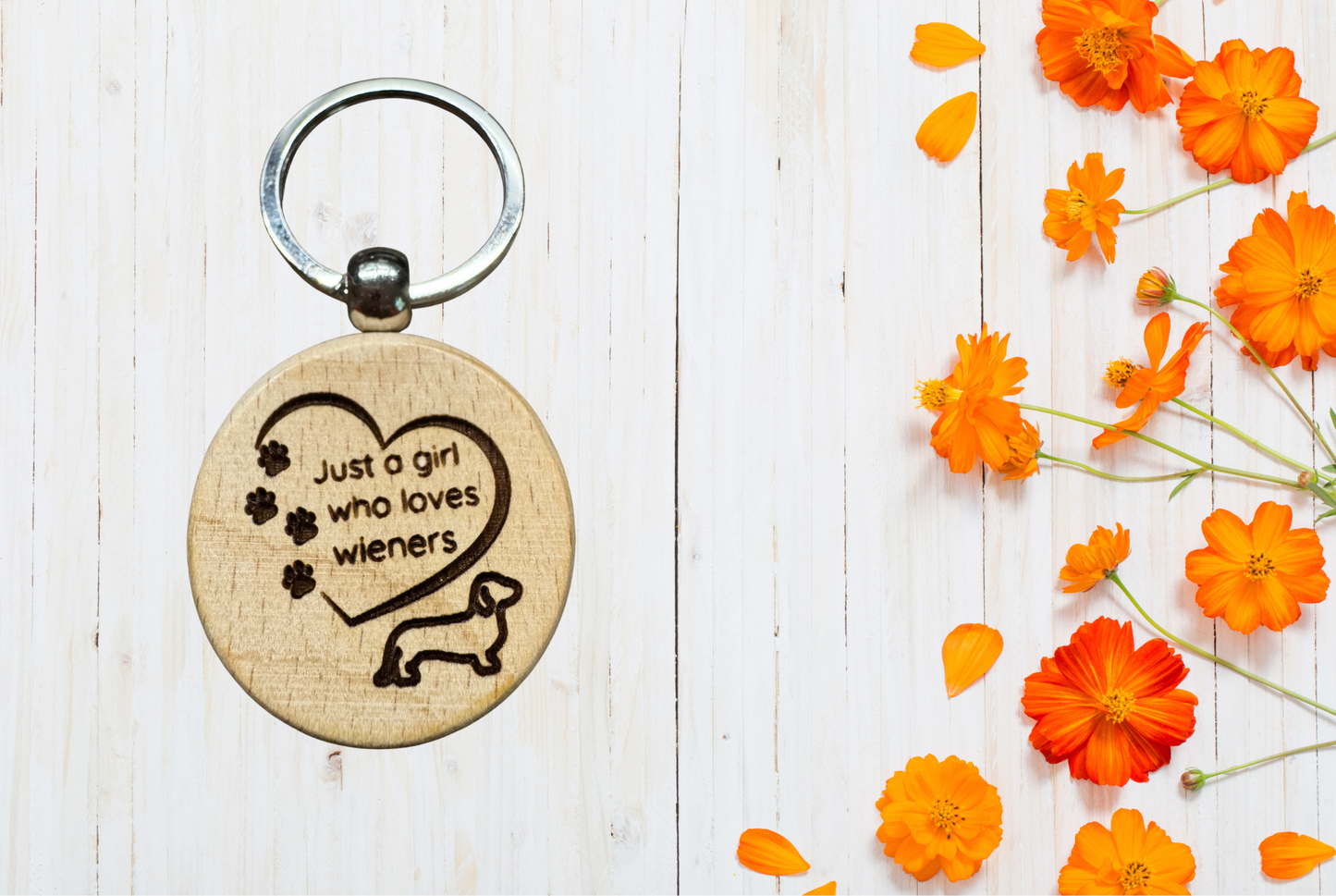Wood Keychain with hilarious text