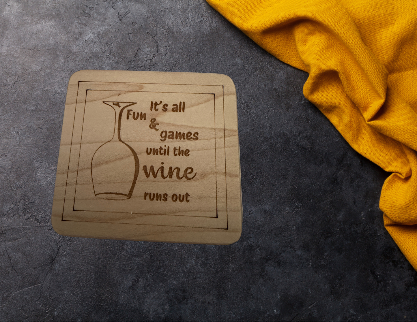 It's all fun & games until the wine runs out magnet