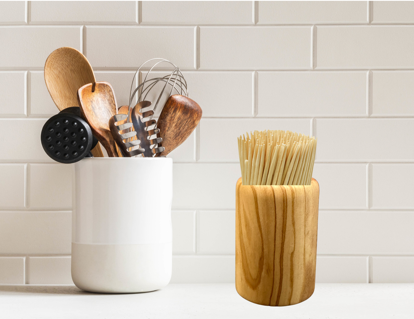 Wood Toothpick Holder