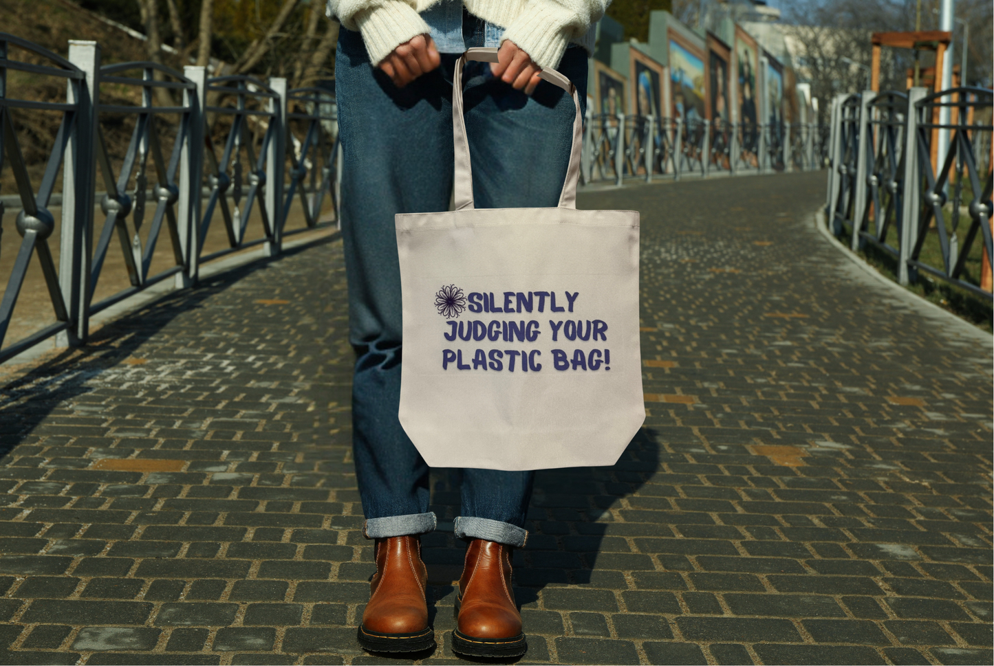 Tote bag with funny or cute design