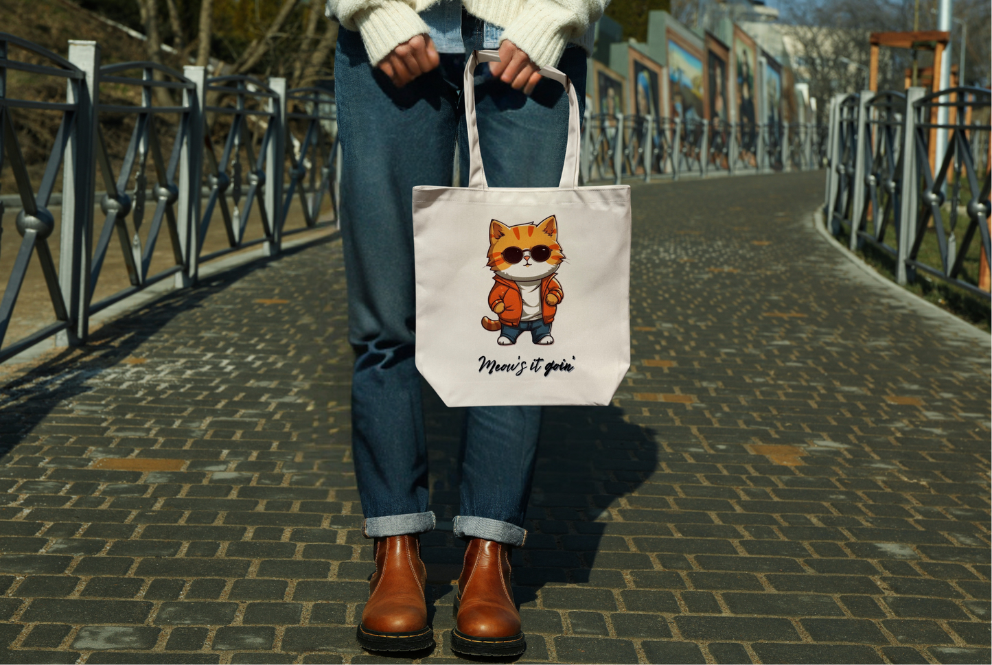 Tote bag with funny or cute design