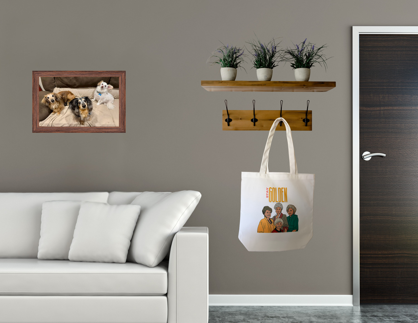 Stay golden tote bag