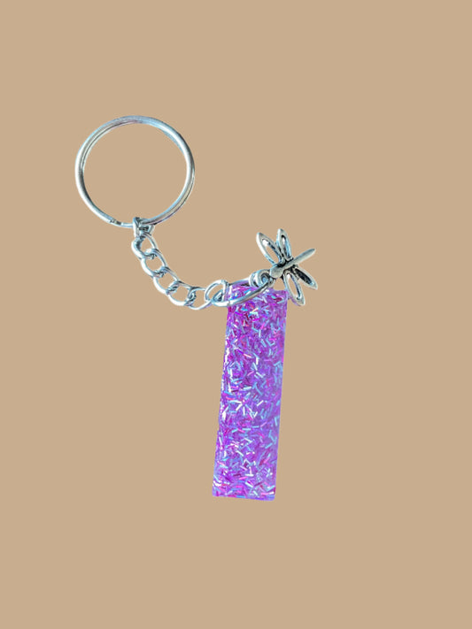 "I" Letter Keychain / Bag Charm