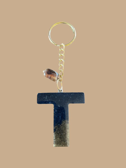 "T" Letter Keychain / Bag Charm
