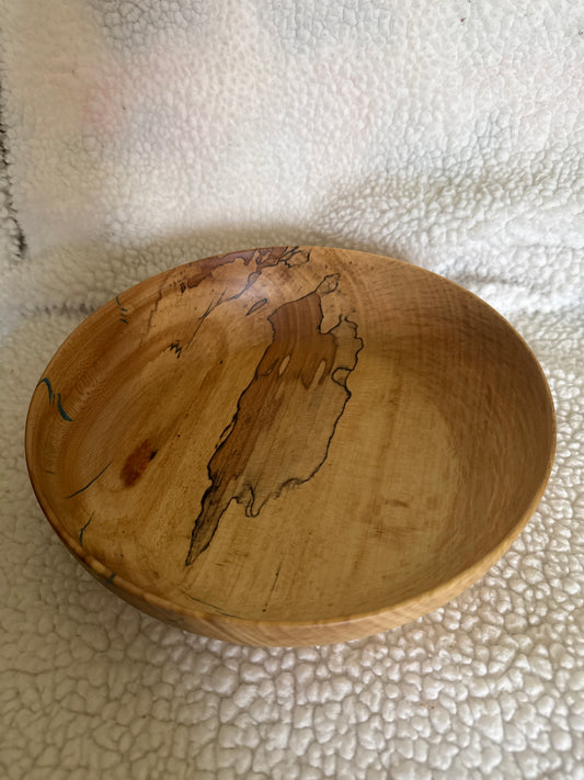 Sycamore & Resin Lathe Turned Bowl