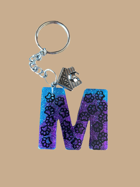 "M" Letter Keychain / Bag Charm