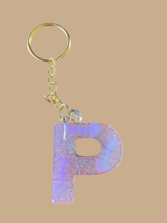 "P" Letter Keychain / Bag Charm