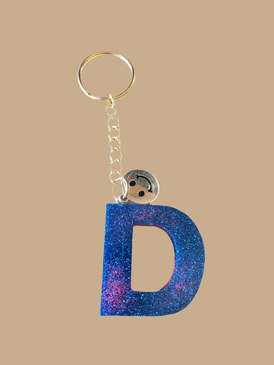 "D" Letter Keychain / Bag Charm