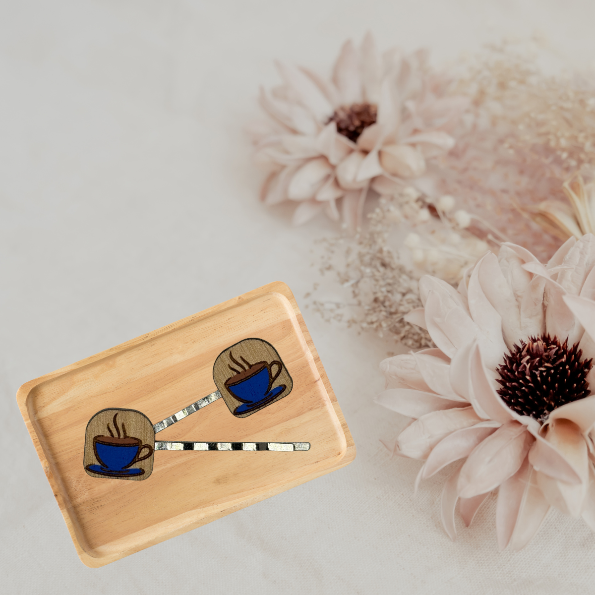 Coffee Hair Pin 