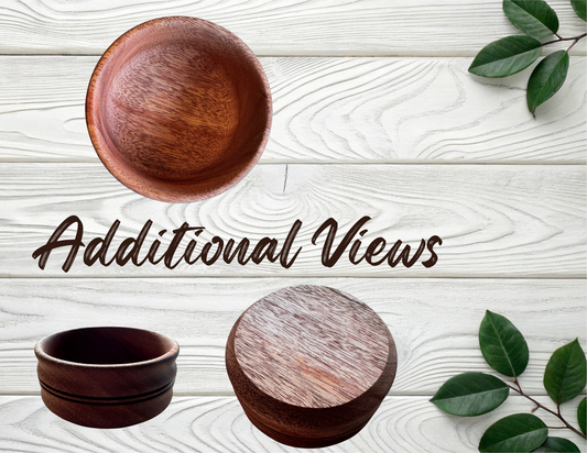 Mahogony Lathe Turned Bowl